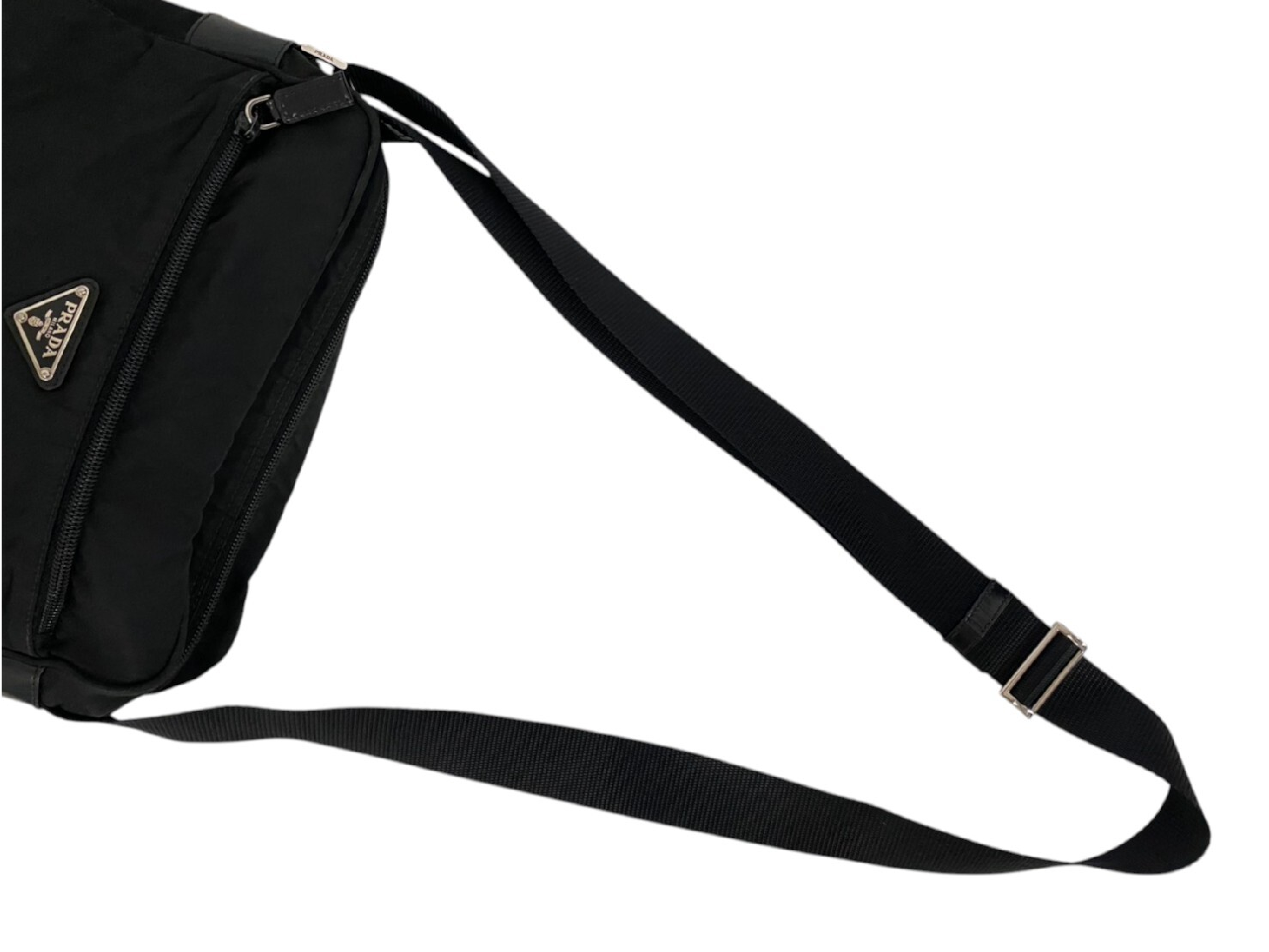 Triangle Logo Plate Shoulder Bag — view 7