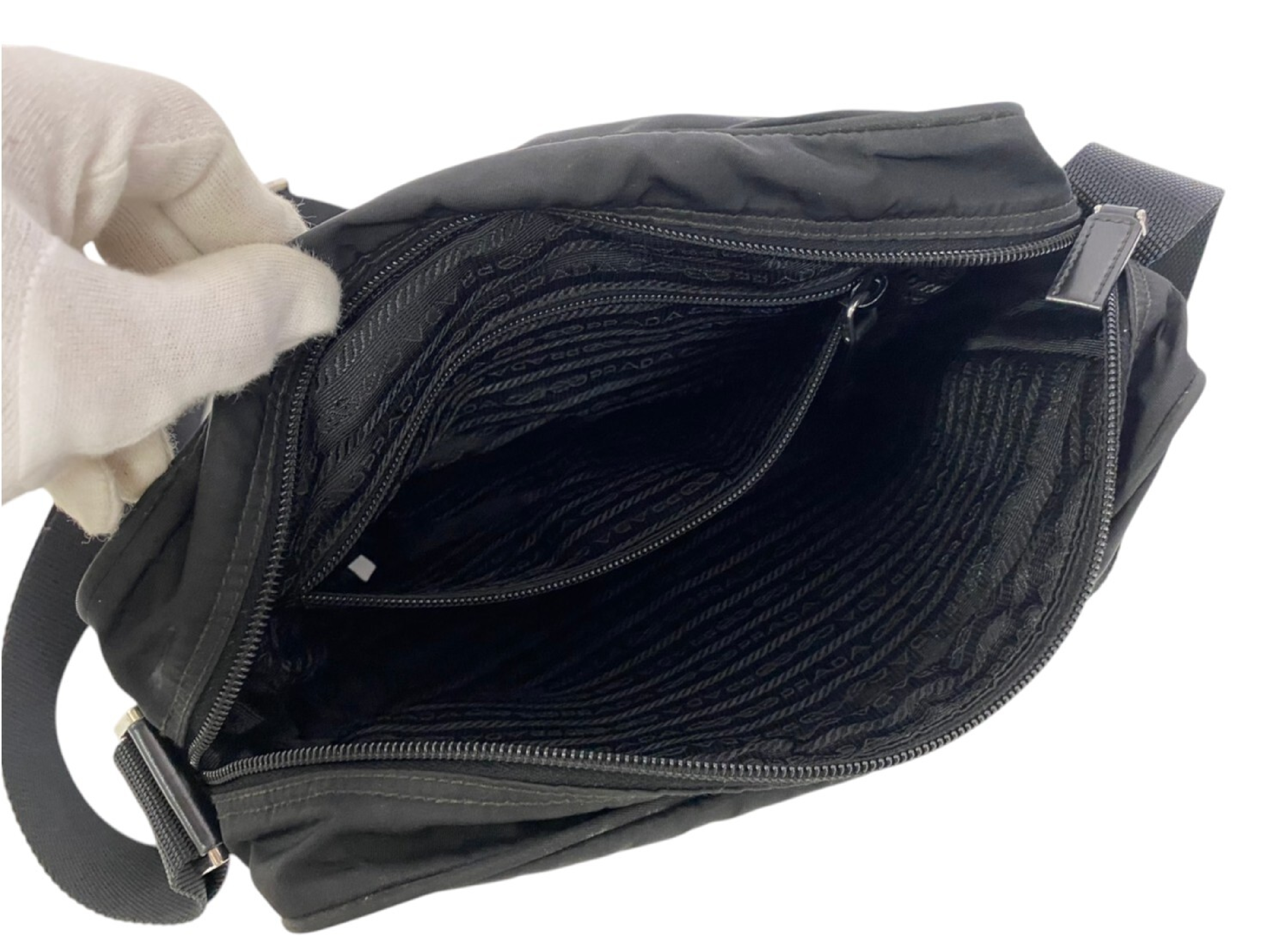 Triangle Logo Plate Shoulder Bag — view 8