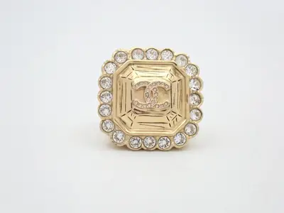 Ring, Coco Mark, Gold, #12