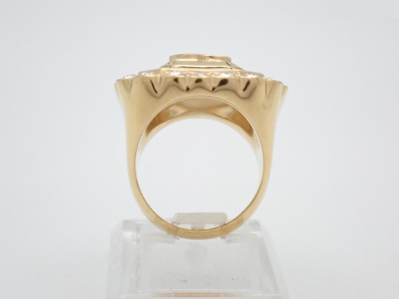 Ring, Coco Mark, Gold, #12 — view 3