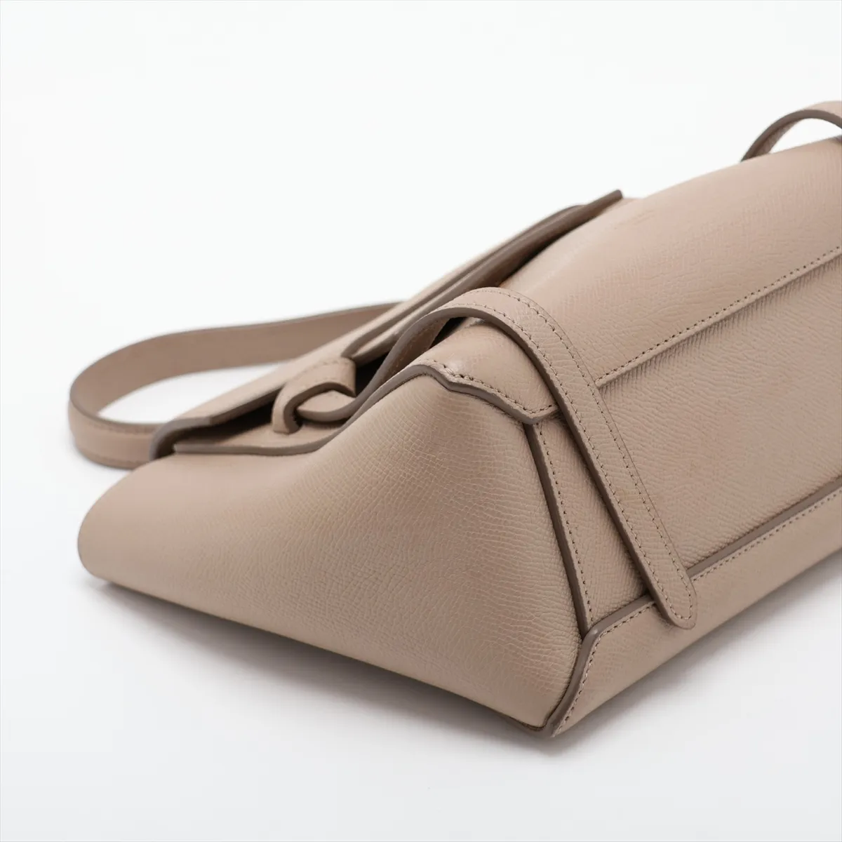 Belt Bag Nano Leather 2-Way Handbag Beige — view 4