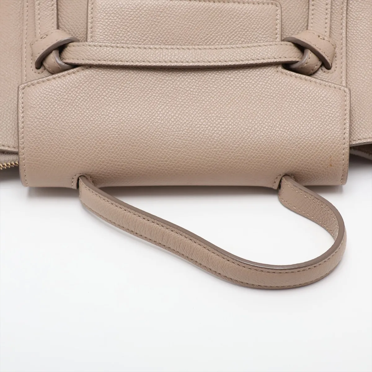 Belt Bag Nano Leather 2-Way Handbag Beige — view 5