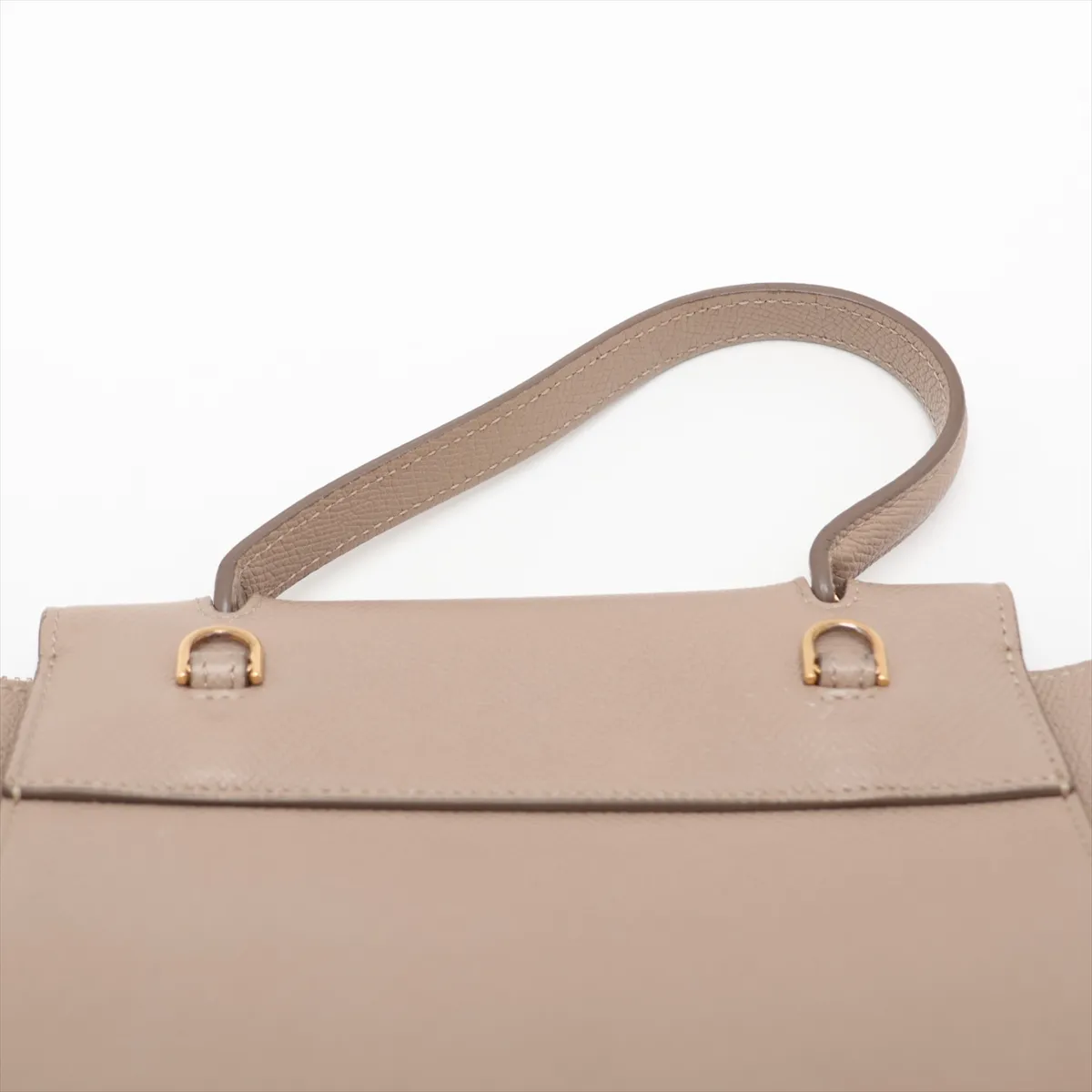 Belt Bag Nano Leather 2-Way Handbag Beige — view 6