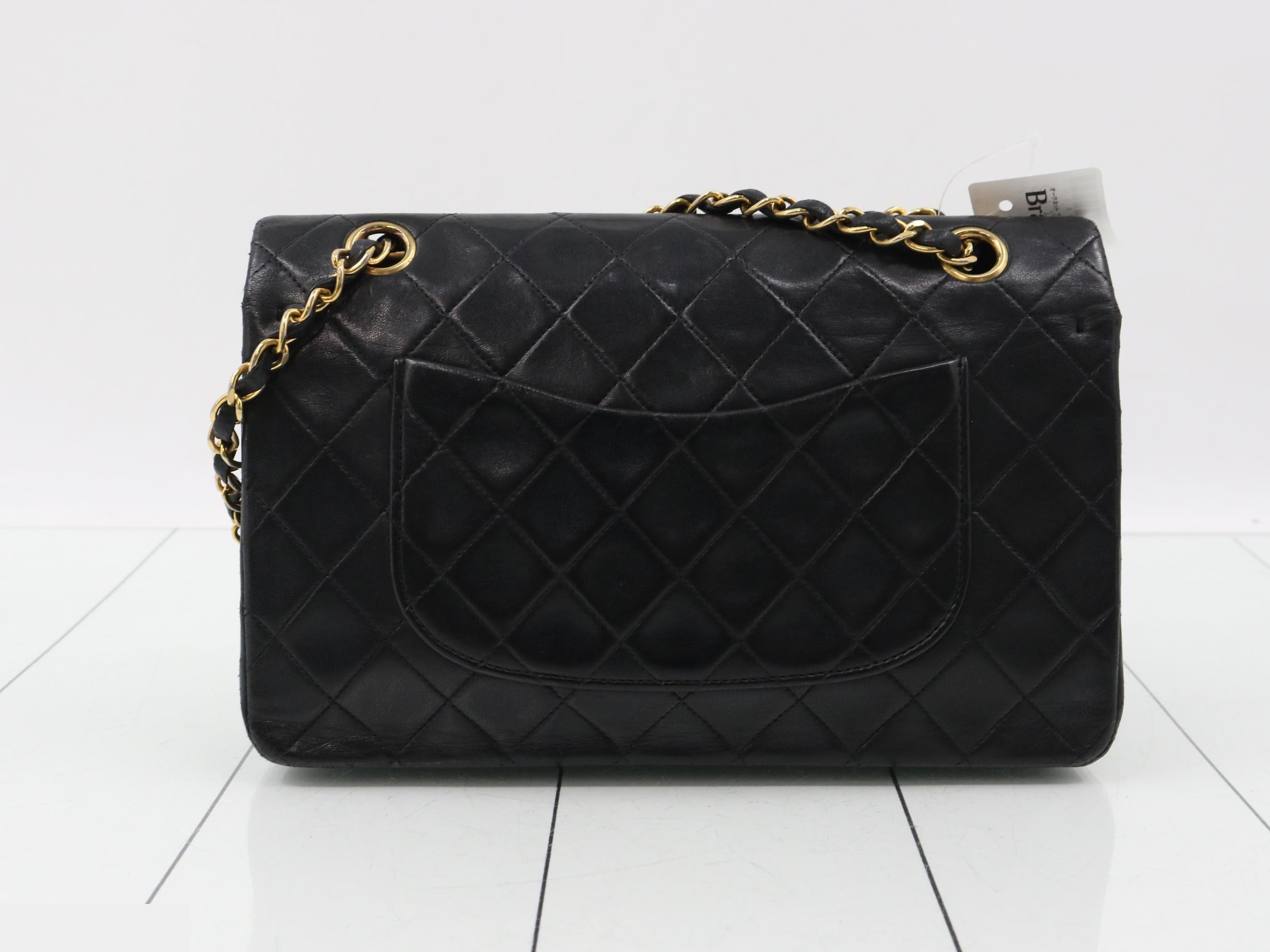 Double flap double chain shoulder bag, with sticker, item number 2. — view 2