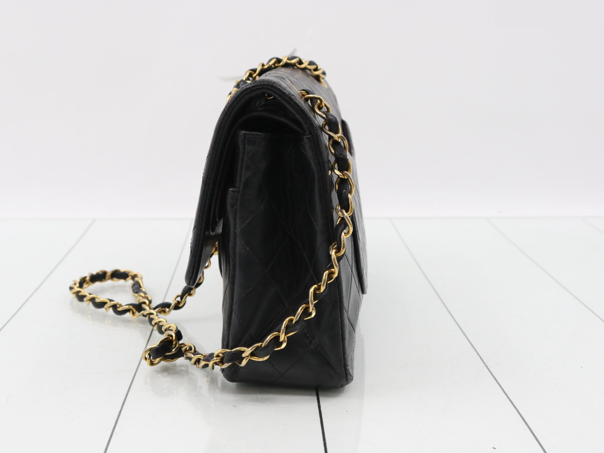 Double flap double chain shoulder bag, with sticker, item number 2. — view 3