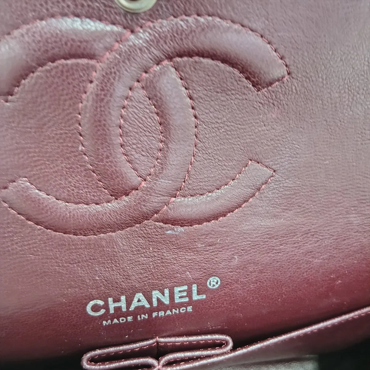 [Individually packaged] Chanel Matelassé 25 Caviar Skin Double Flap Double Chain Bag, Black with Silver Hardware, 14681436, Serial Number 14, A01112 — view 15