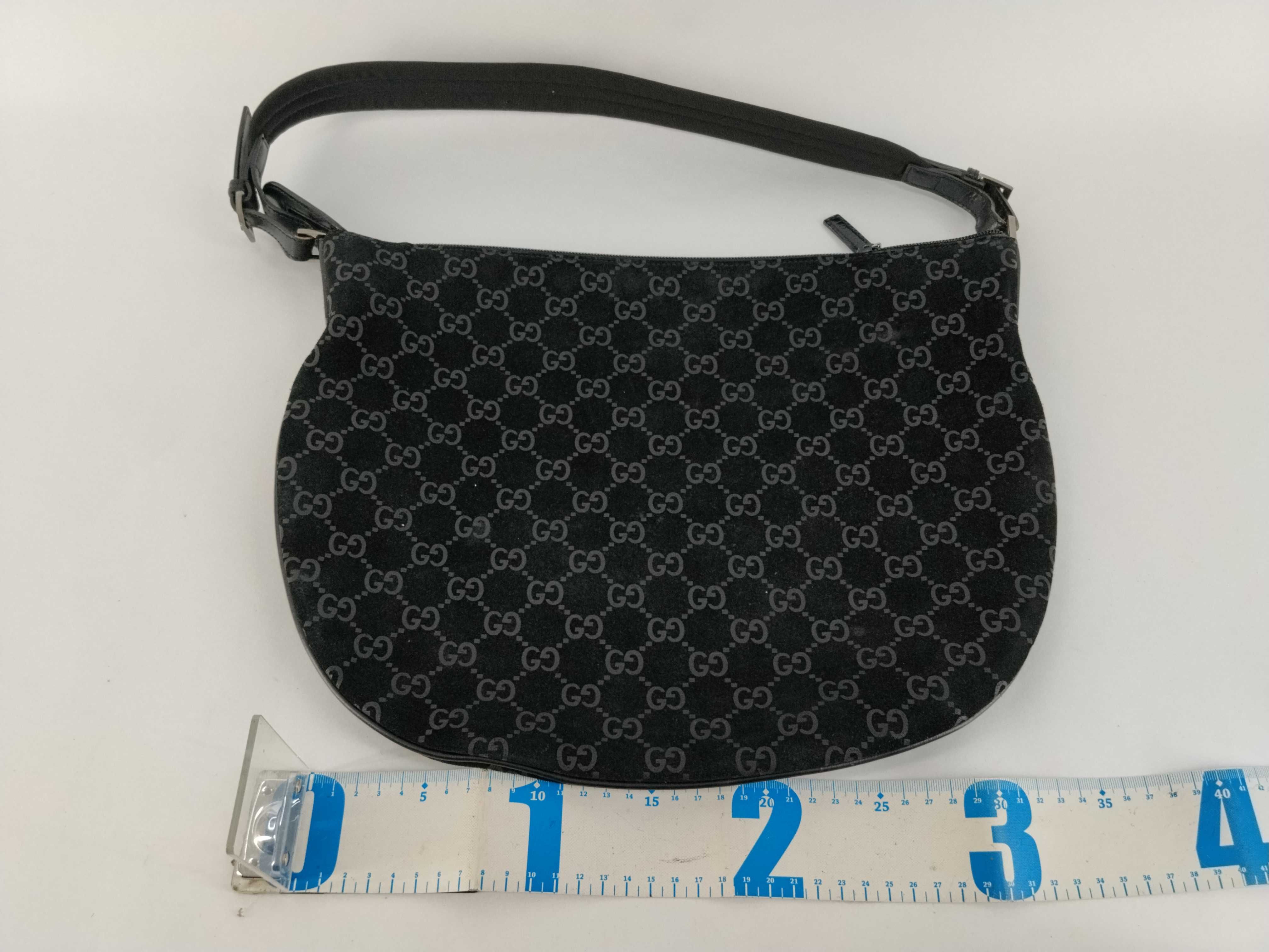 GG Suede One-Shoulder Bag — view 2