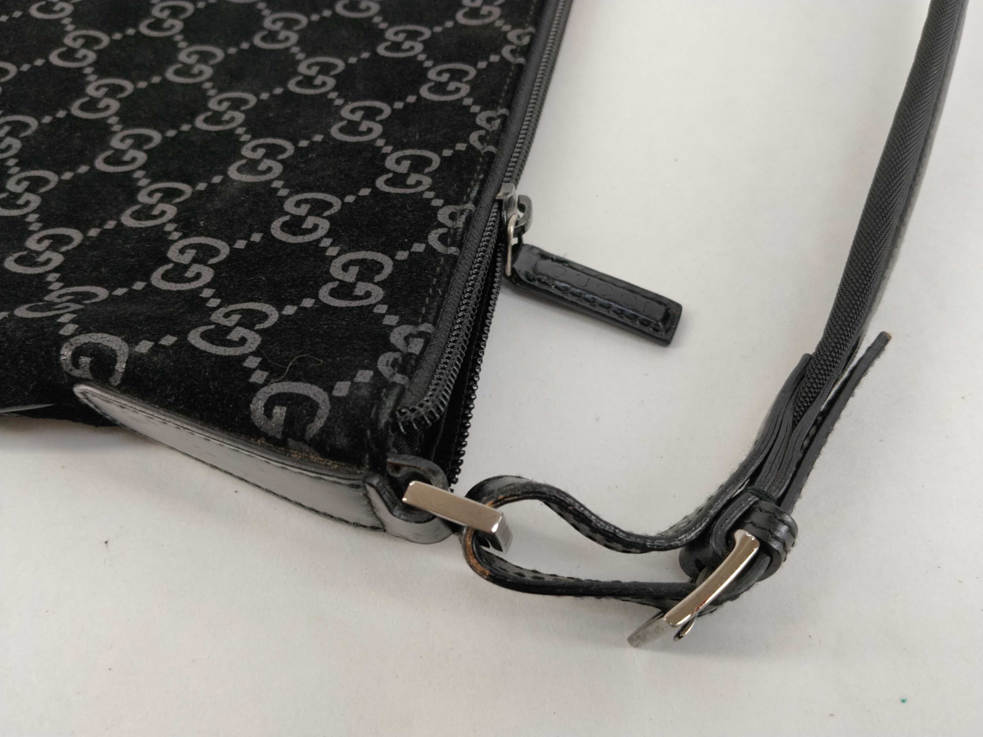 GG Suede One-Shoulder Bag — view 5