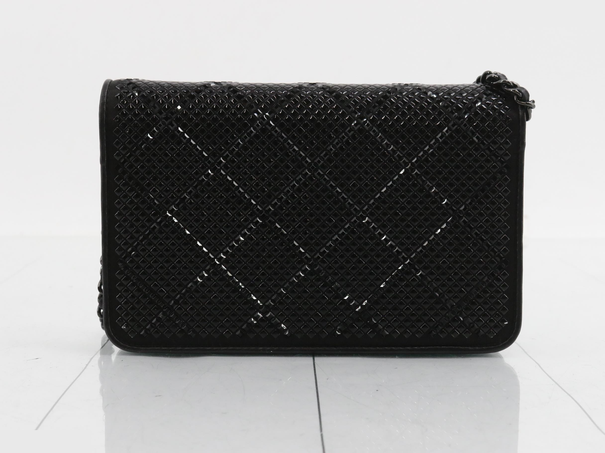 Mini Chain Matelassé Chain Wallet — view 2