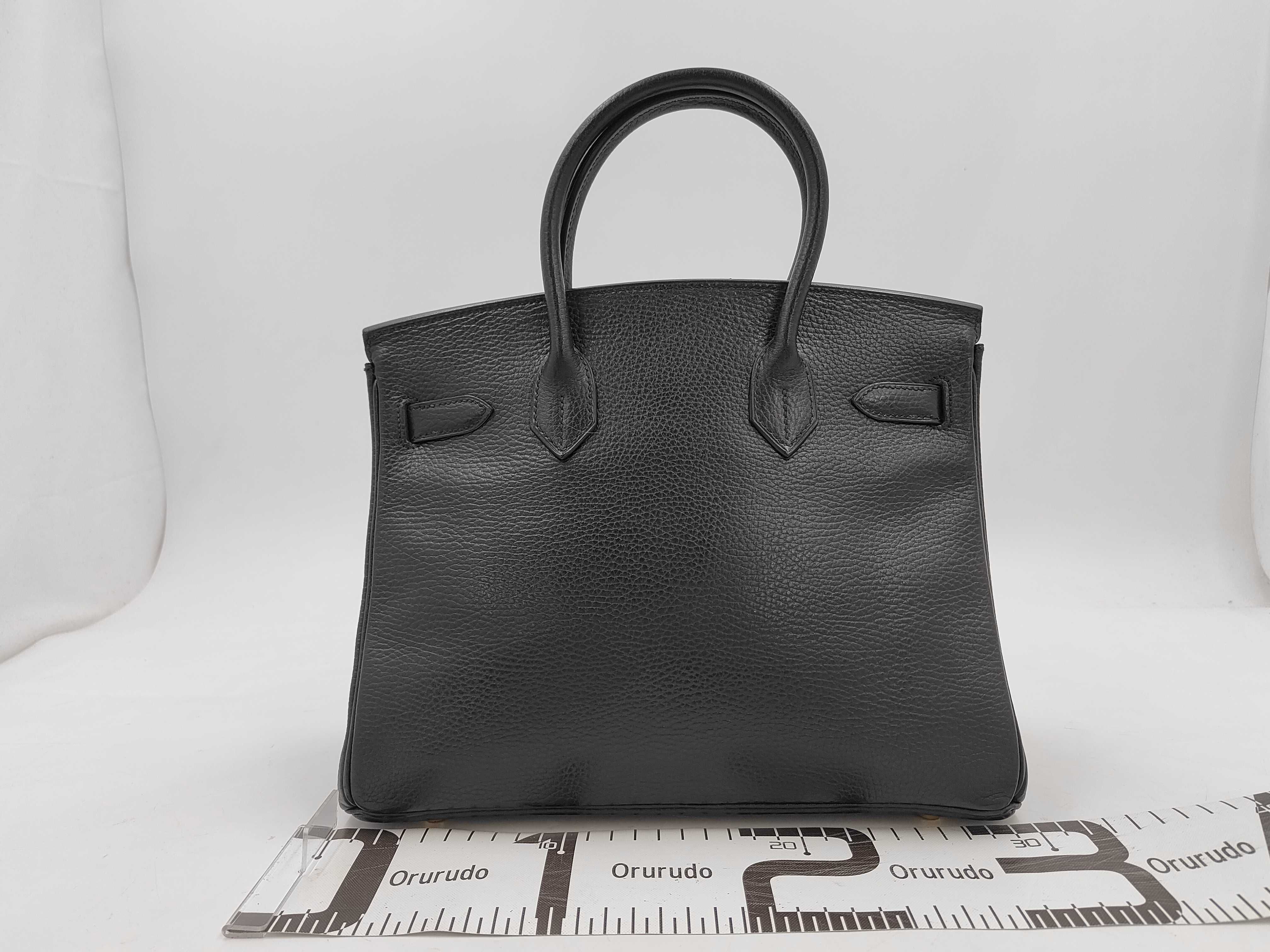 Ardennes Birkin 30 D stamp Black Handbag — view 2