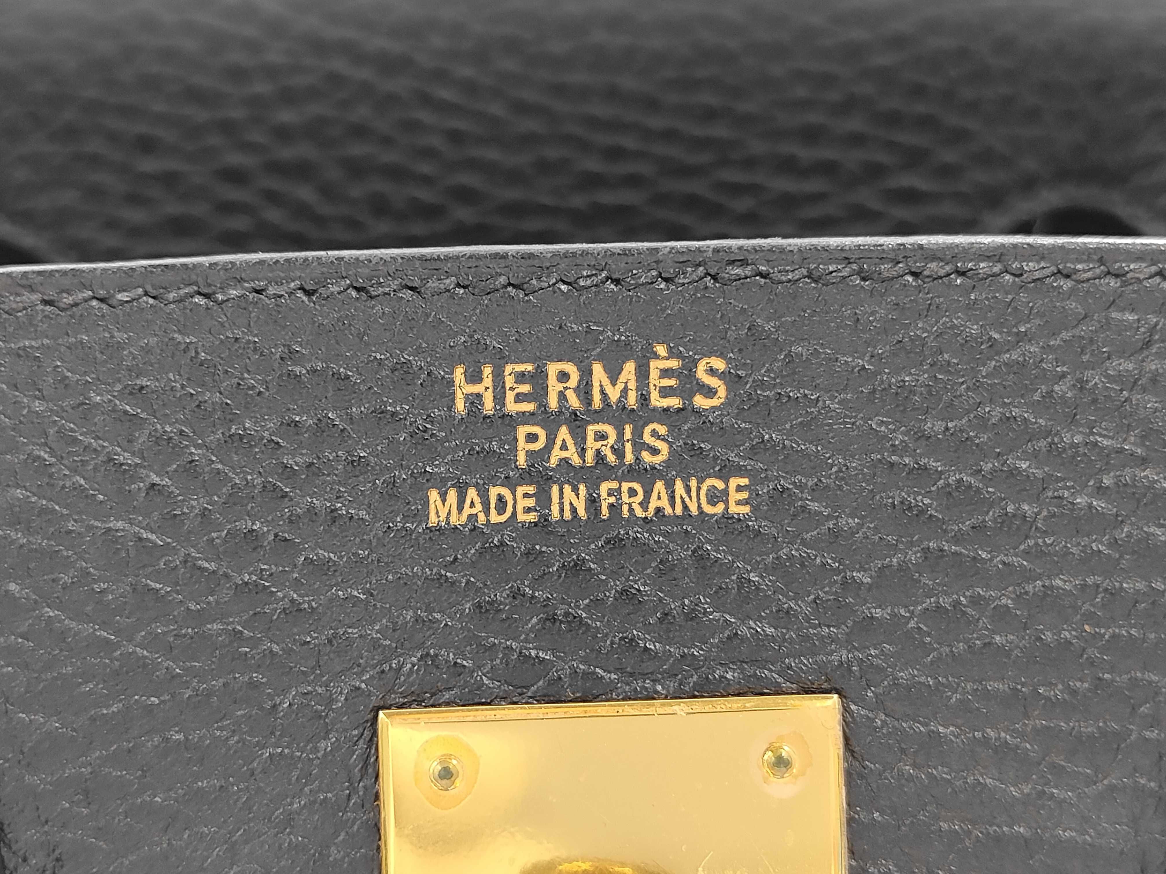 Ardennes Birkin 30 D stamp Black Handbag — view 12