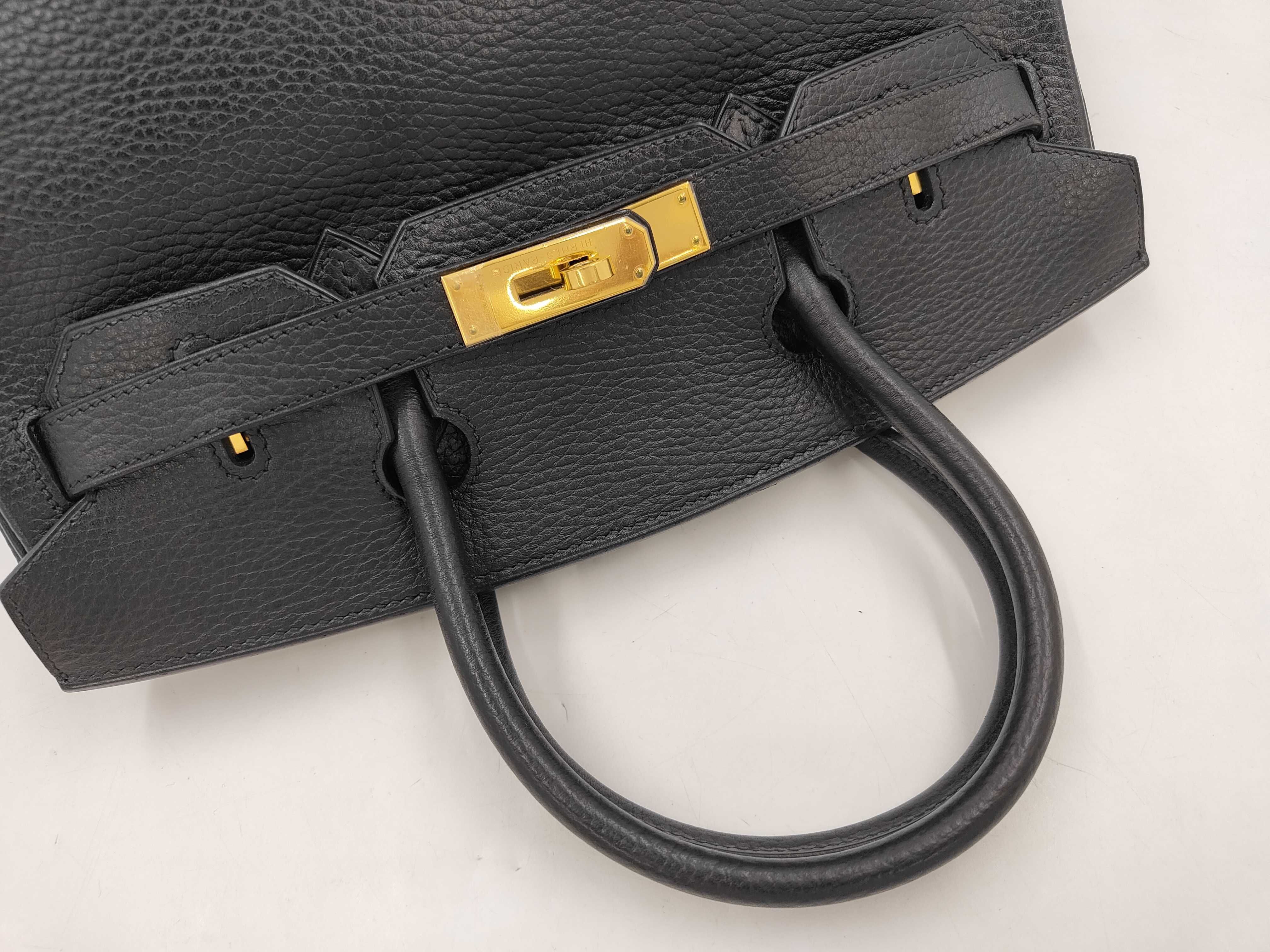 Ardennes Birkin 30 D stamp Black Handbag — view 3