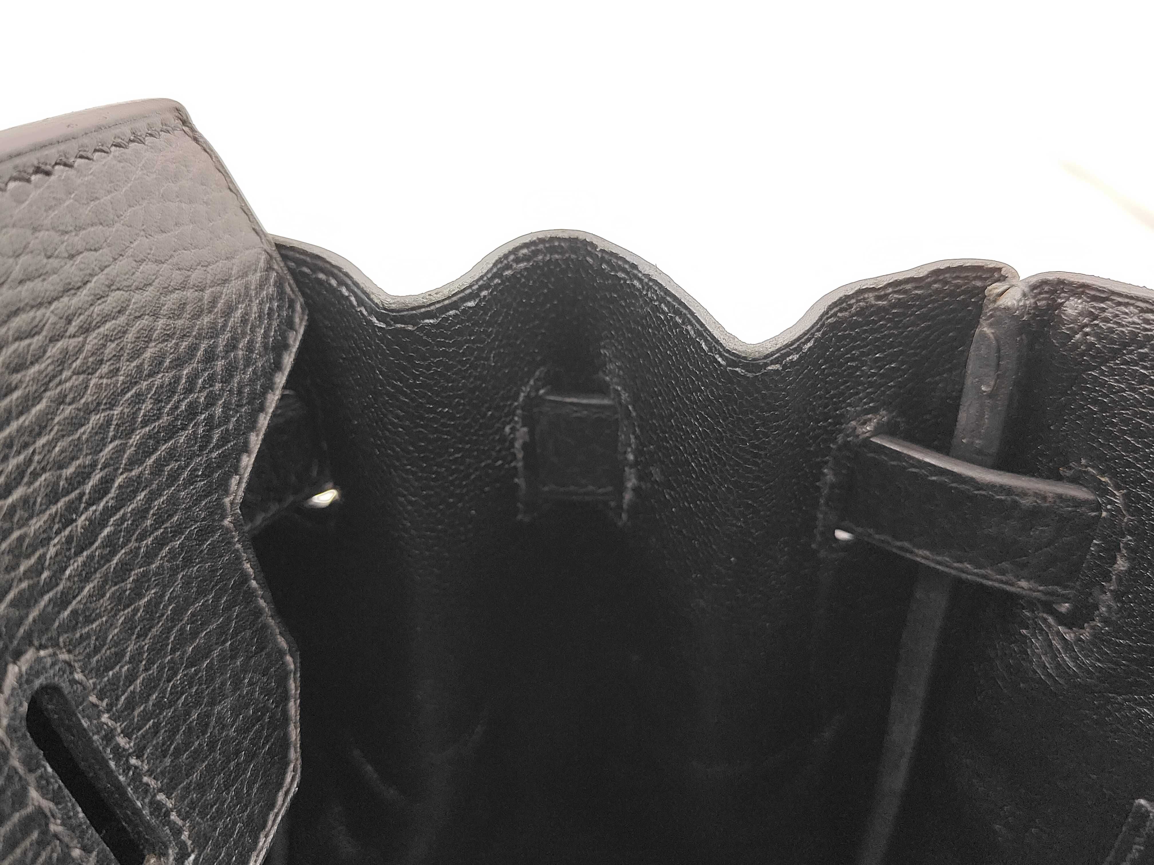 Ardennes Birkin 30 D stamp Black Handbag — view 7