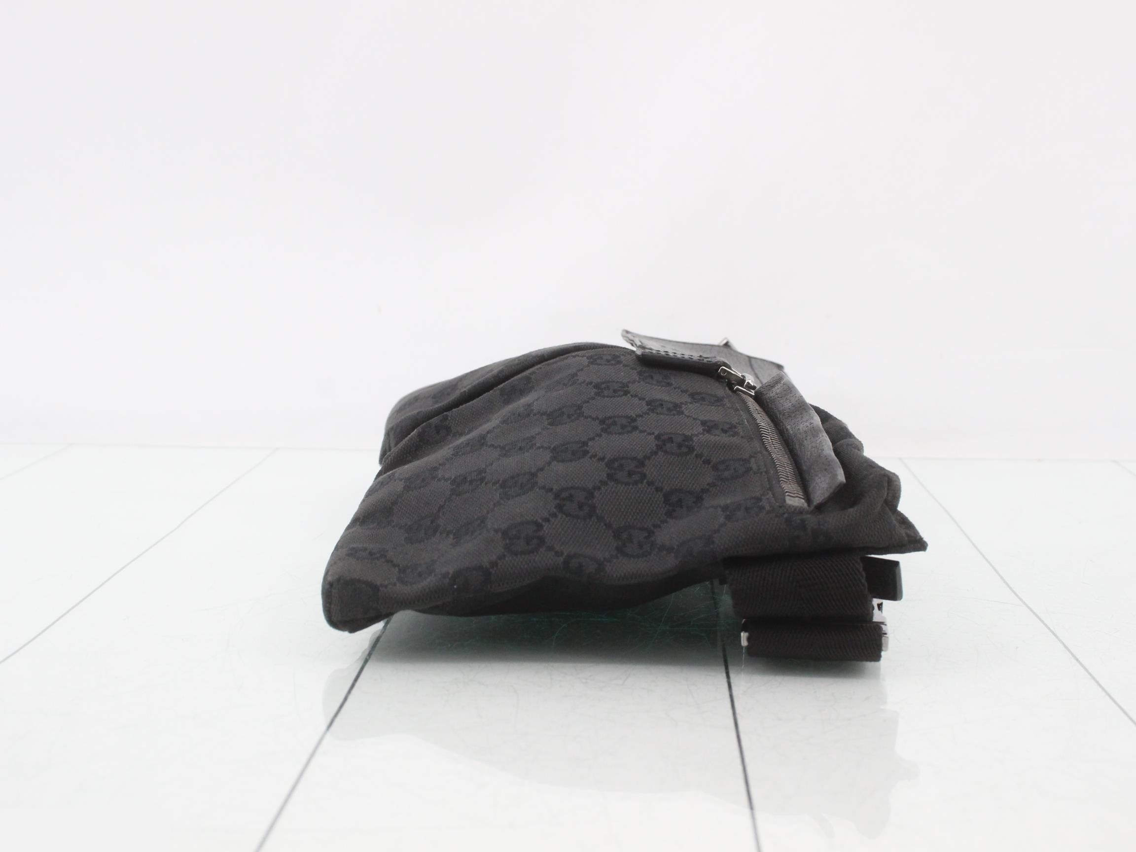 GG Canvas Waist Bag / Body Bag - Black — view 3