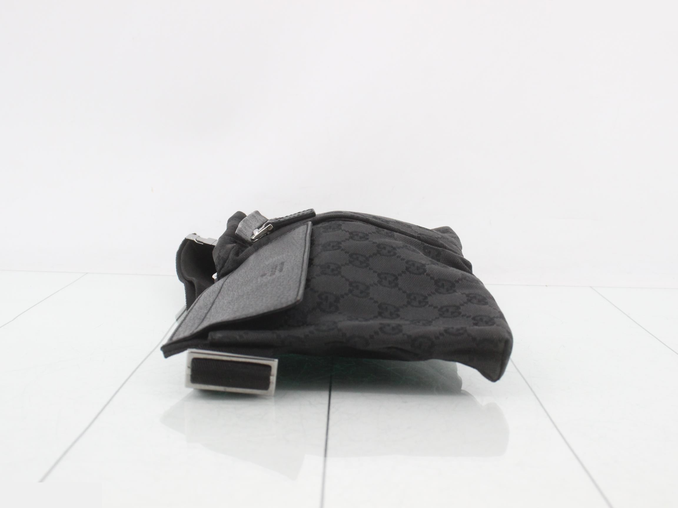 GG Canvas Waist Bag / Body Bag - Black — view 4