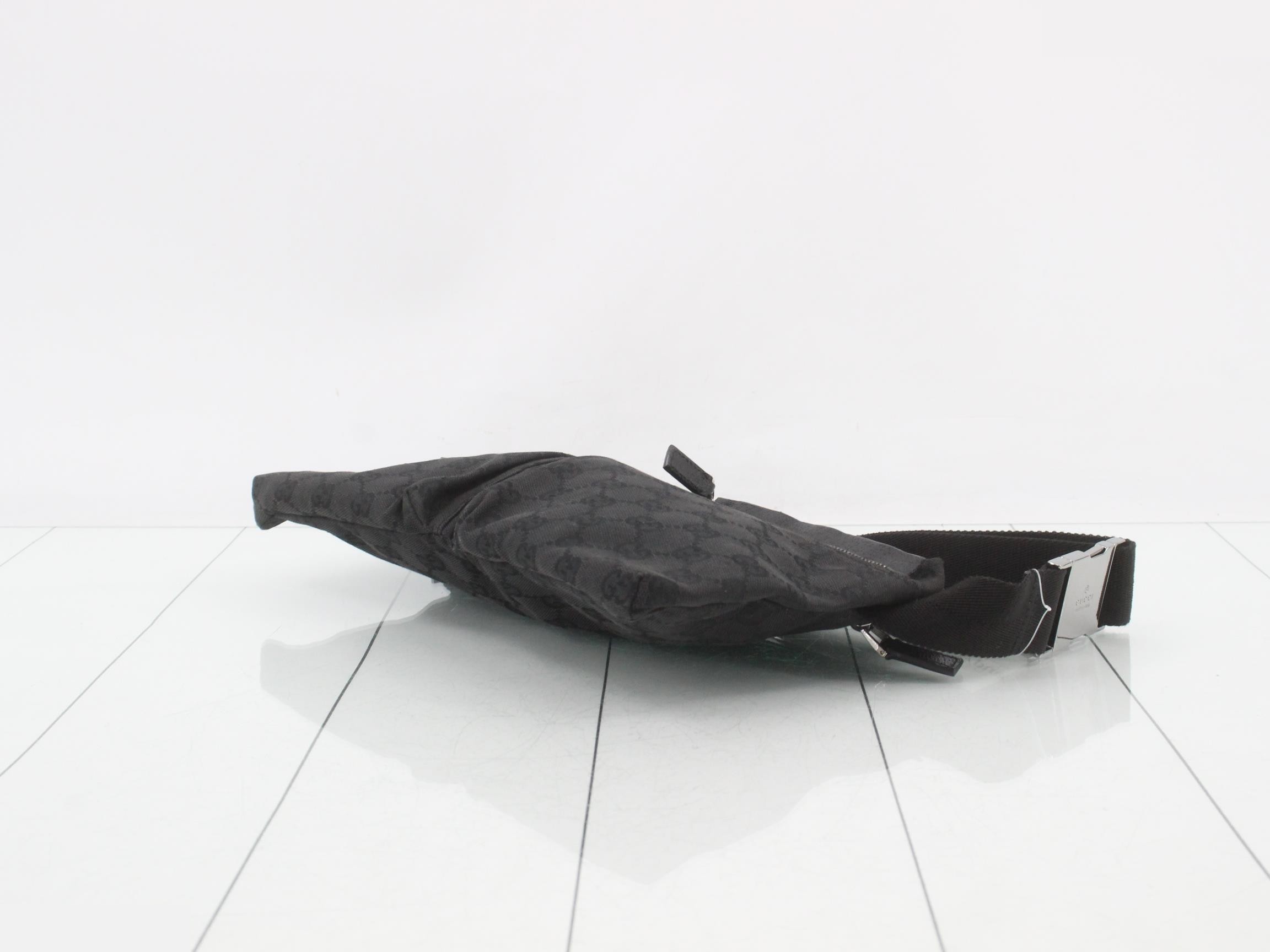 GG Canvas Waist Bag / Body Bag - Black — view 6