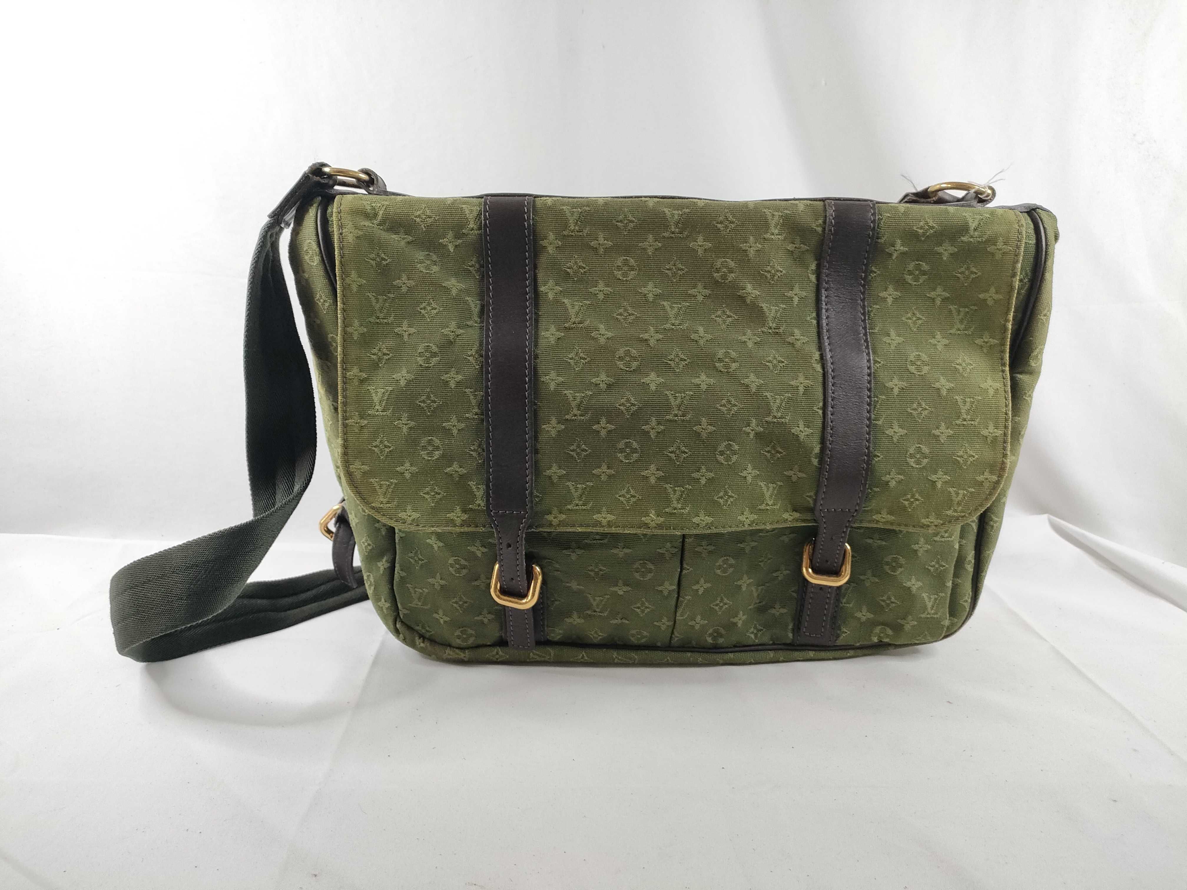 Monogram Mini Sac Maman Shoulder Bag, Khaki VI0053