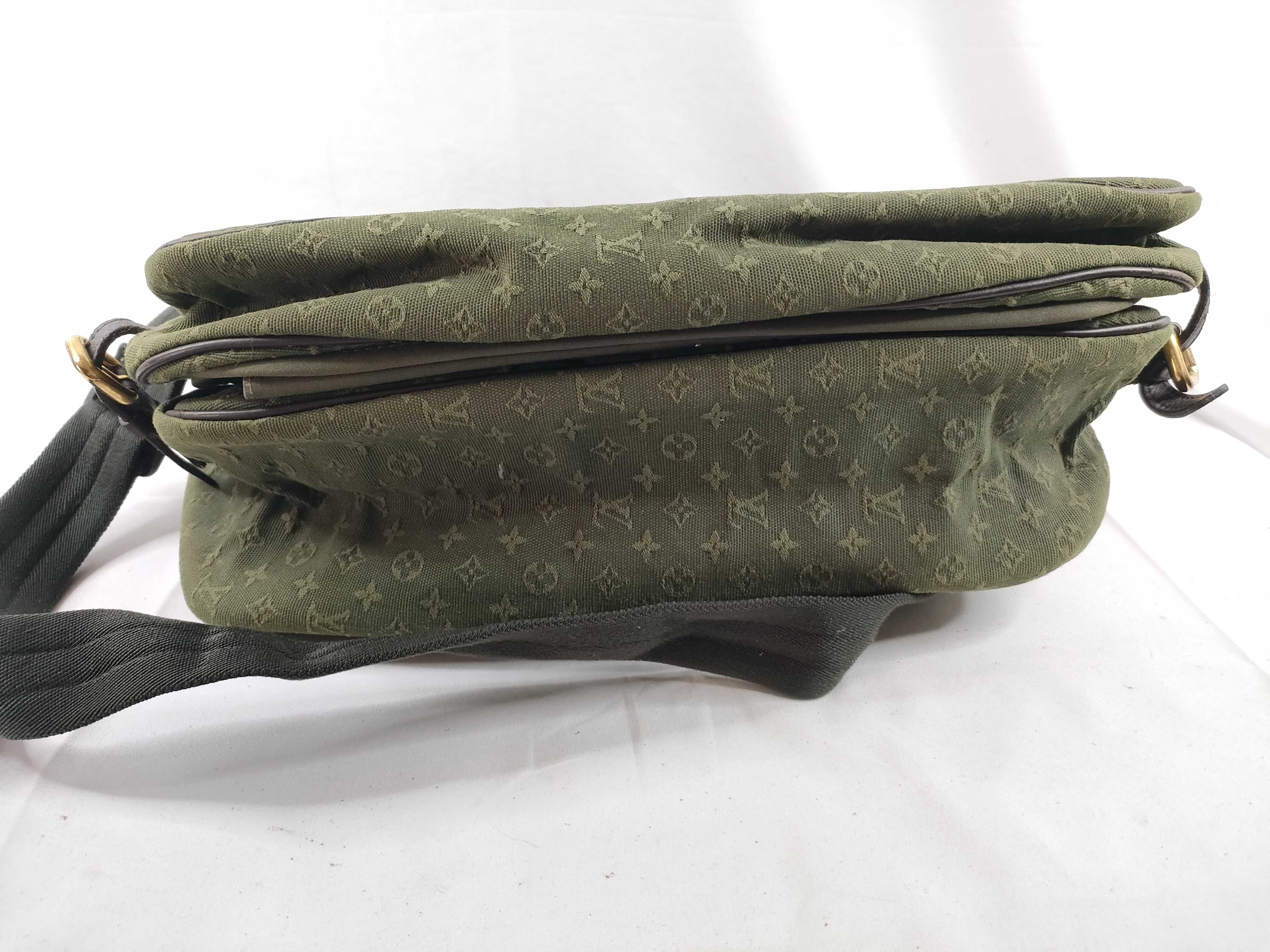 Monogram Mini Sac Maman Shoulder Bag, Khaki VI0053 — view 4