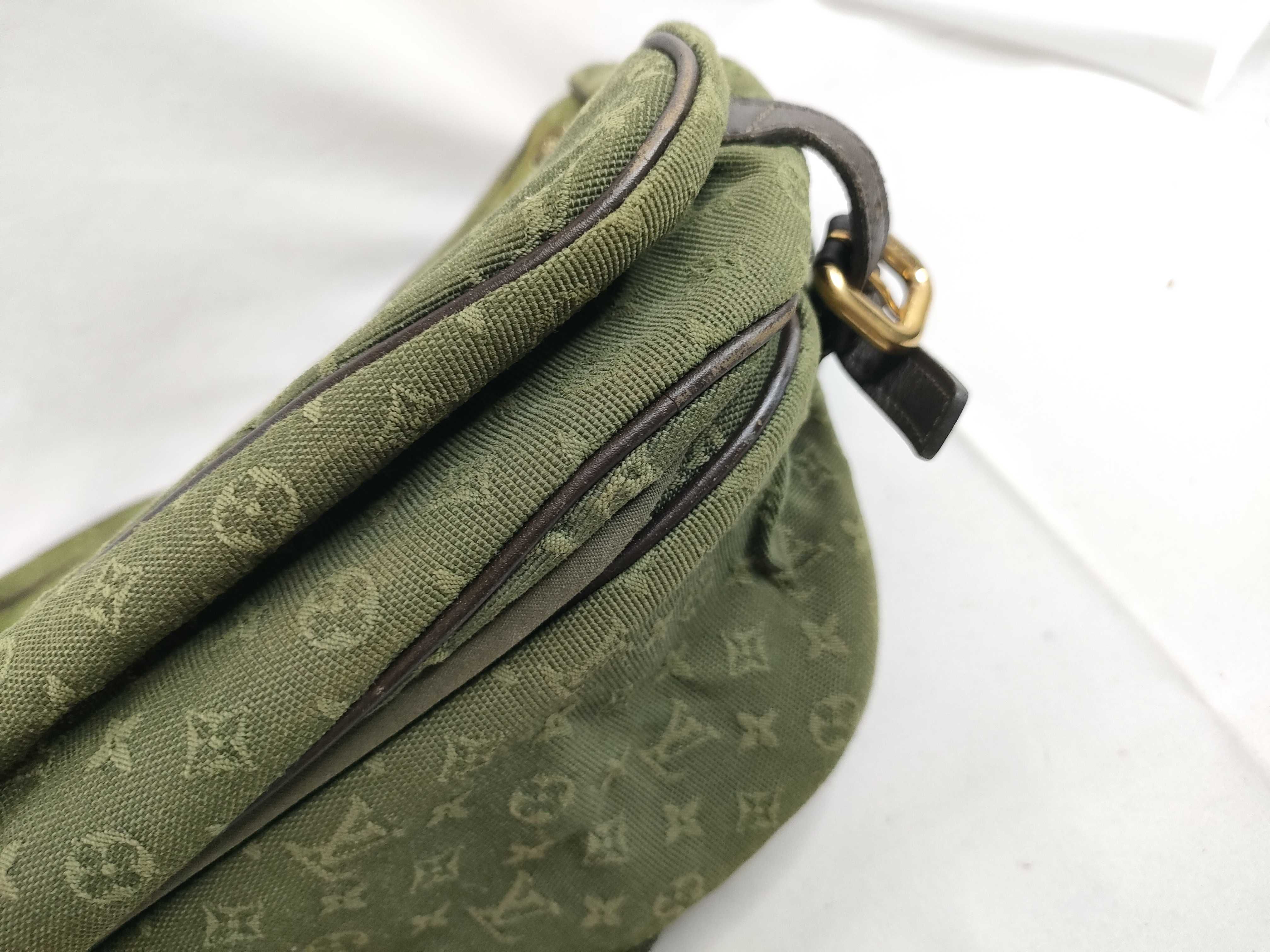 Monogram Mini Sac Maman Shoulder Bag, Khaki VI0053 — view 5