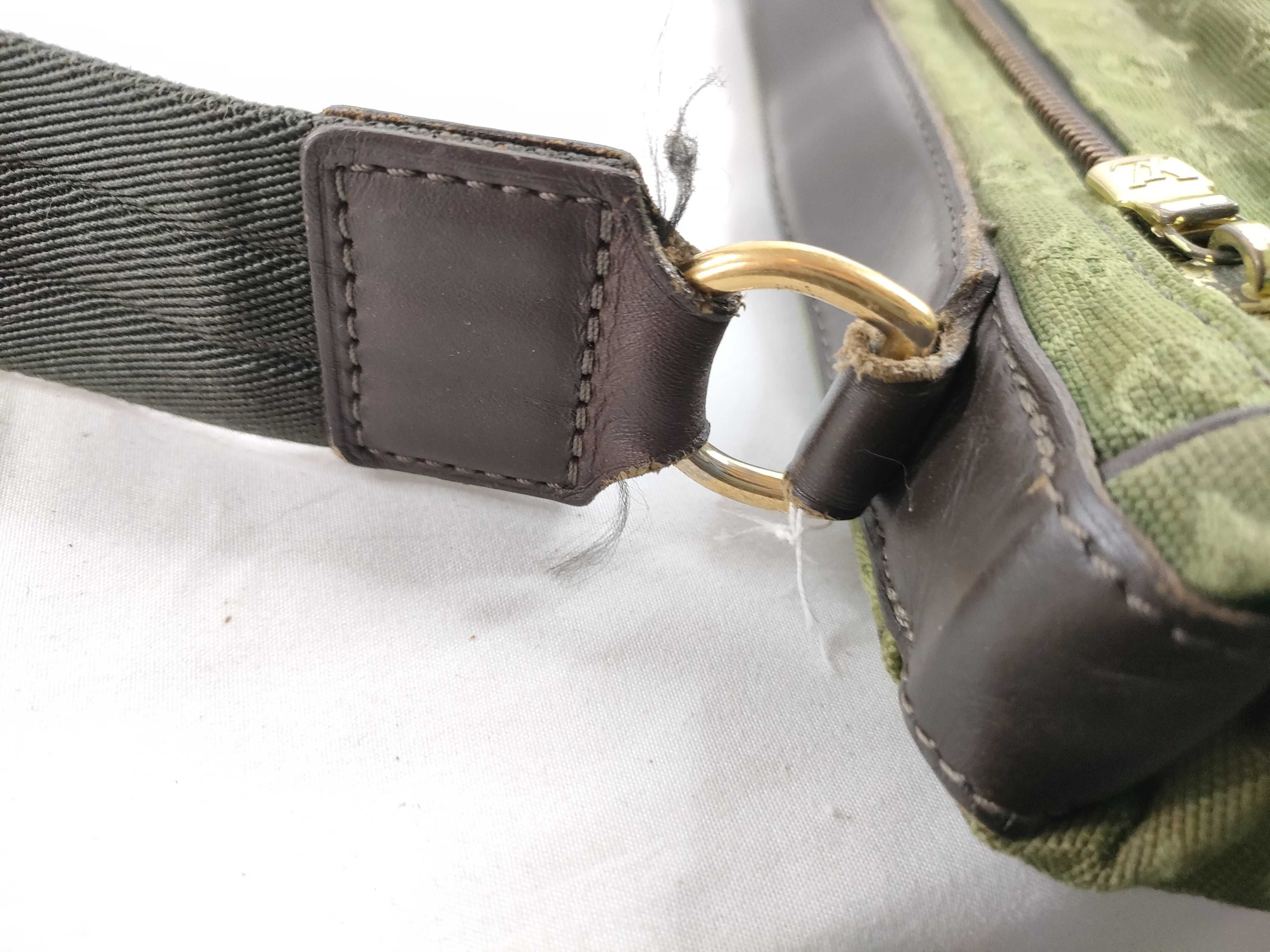 Monogram Mini Sac Maman Shoulder Bag, Khaki VI0053 — view 8