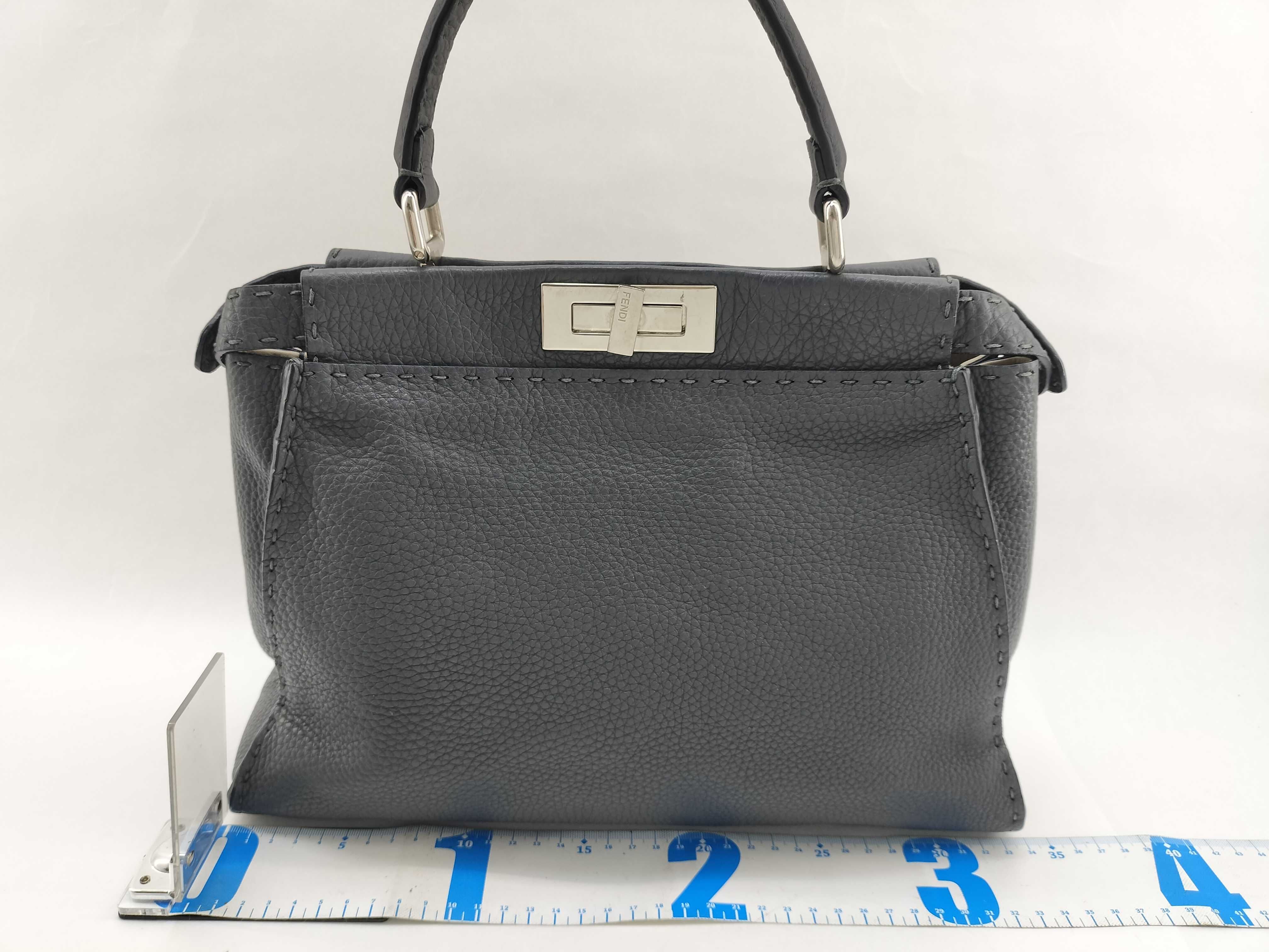 Selleria Peekaboo Handbag (8BN226) with Silver Hardware — view 2