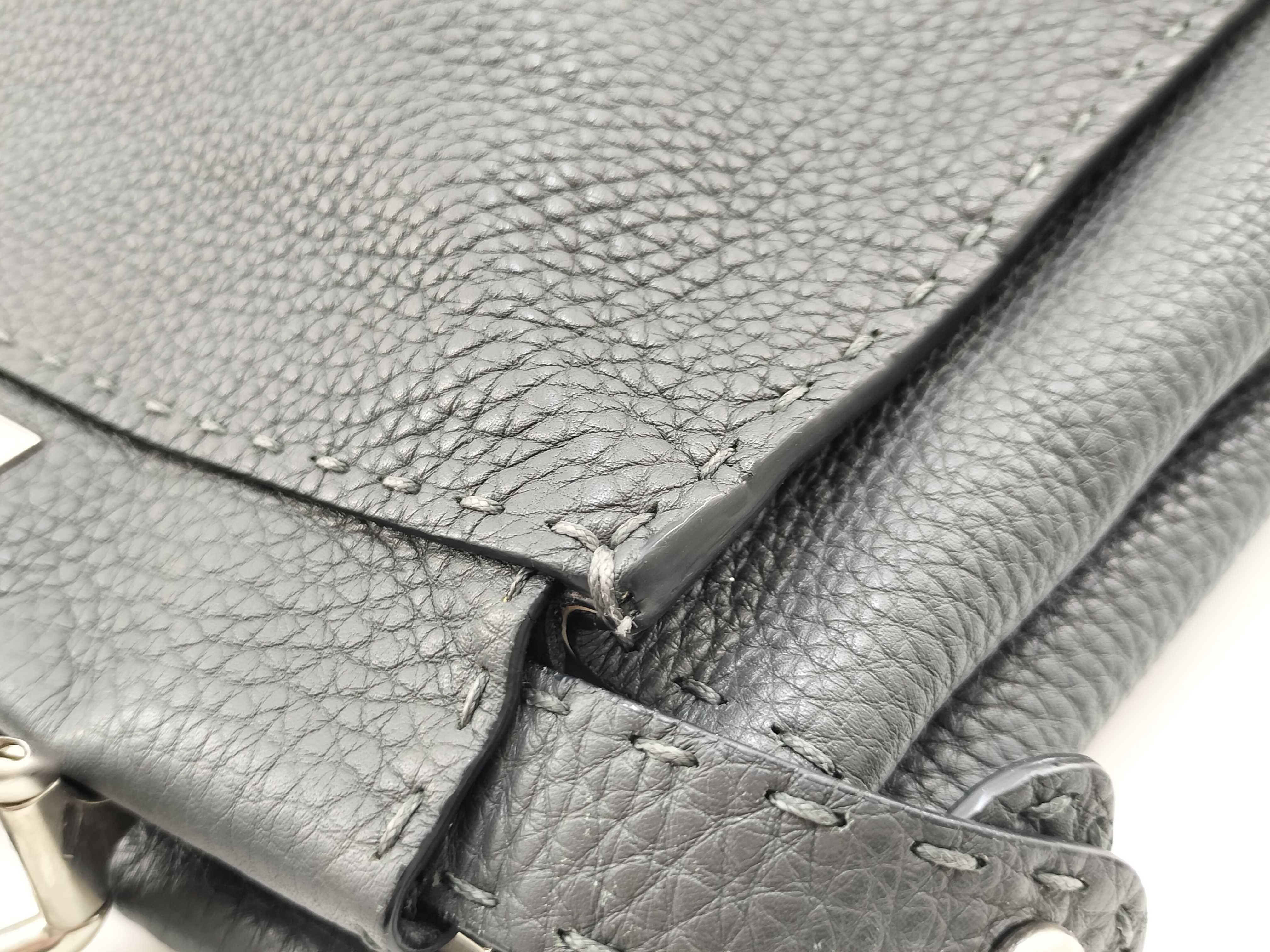 Selleria Peekaboo Handbag (8BN226) with Silver Hardware — view 15
