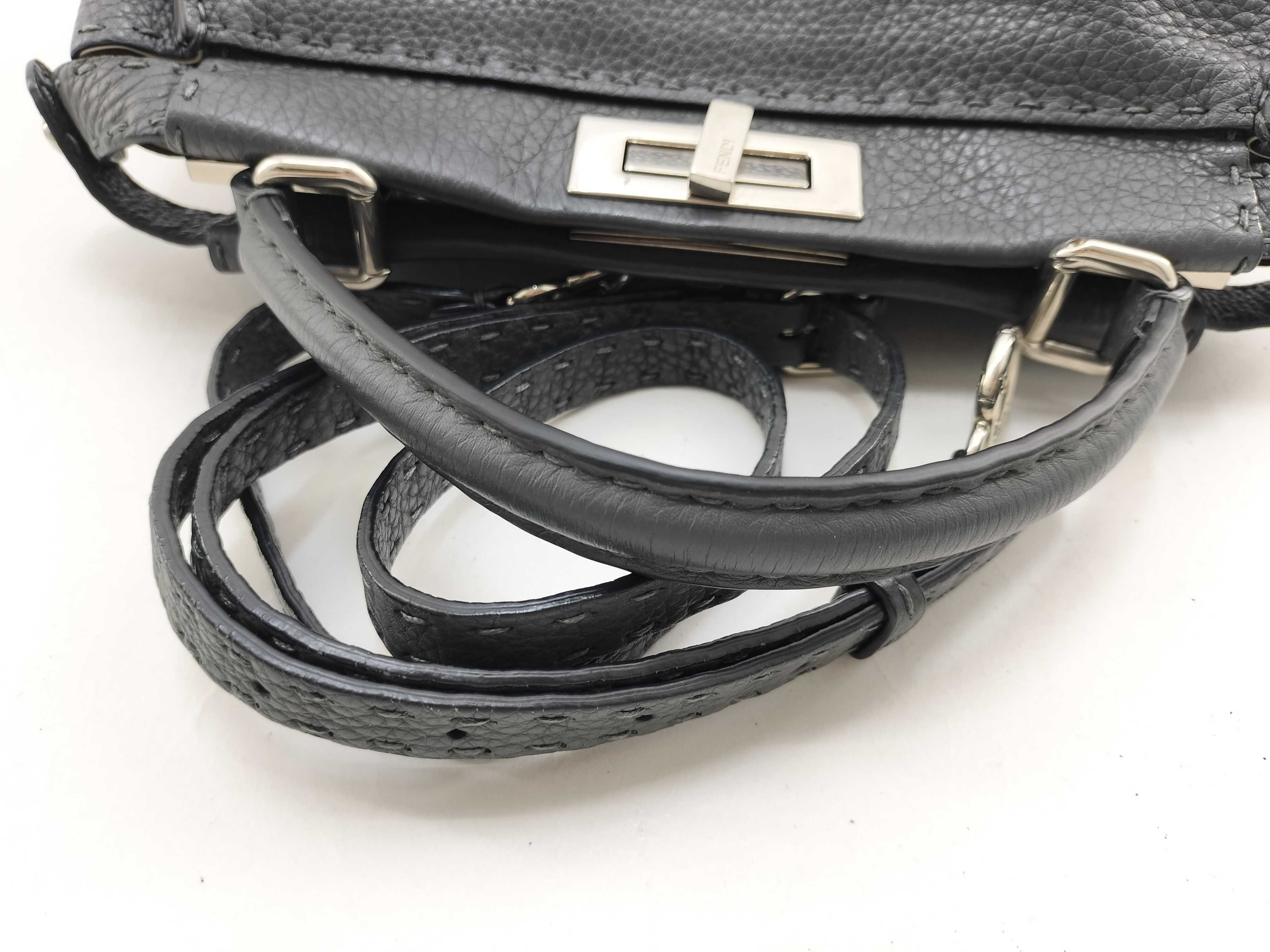 Selleria Peekaboo Handbag (8BN226) with Silver Hardware — view 7