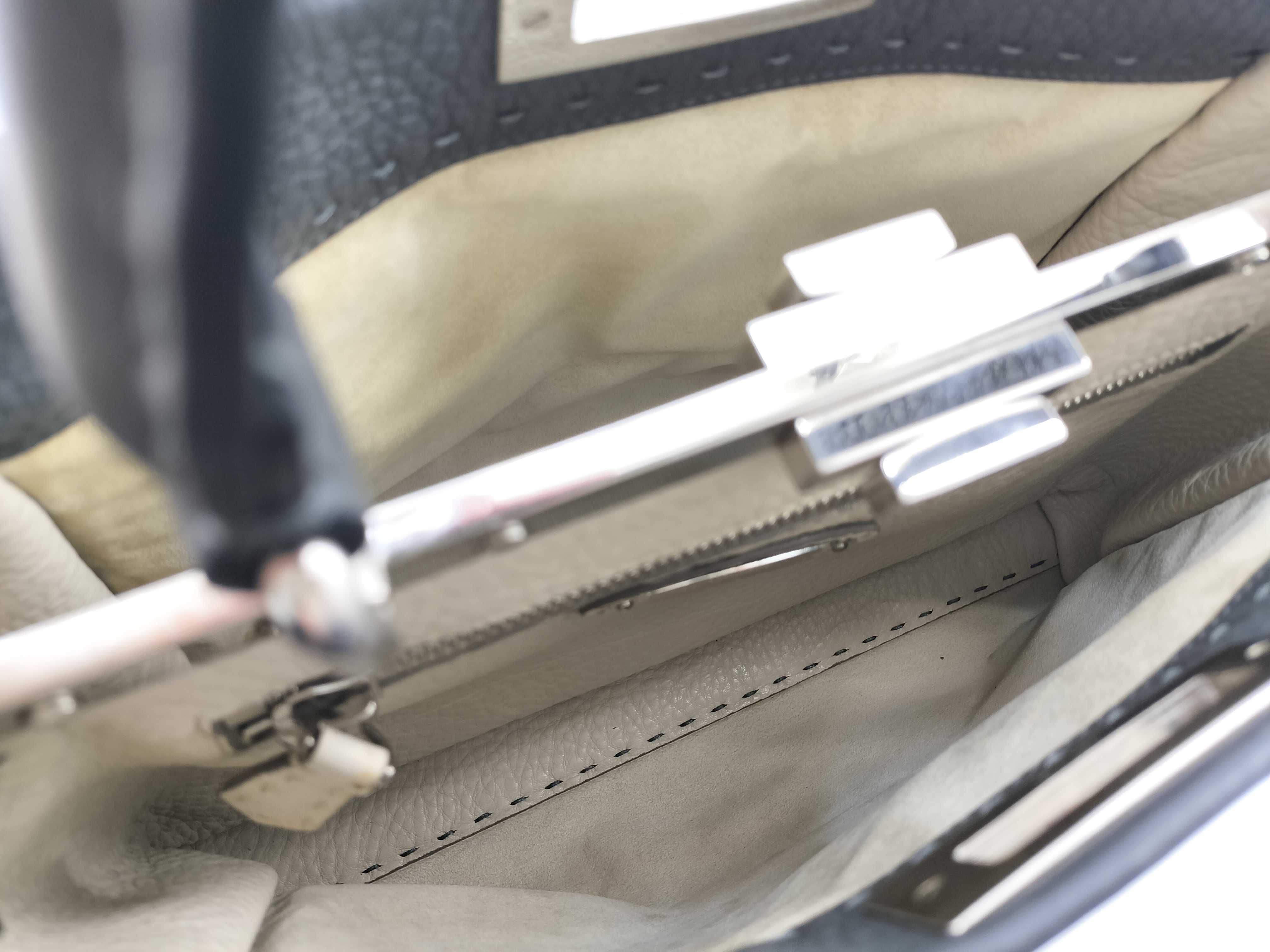 Selleria Peekaboo Handbag (8BN226) with Silver Hardware — view 10