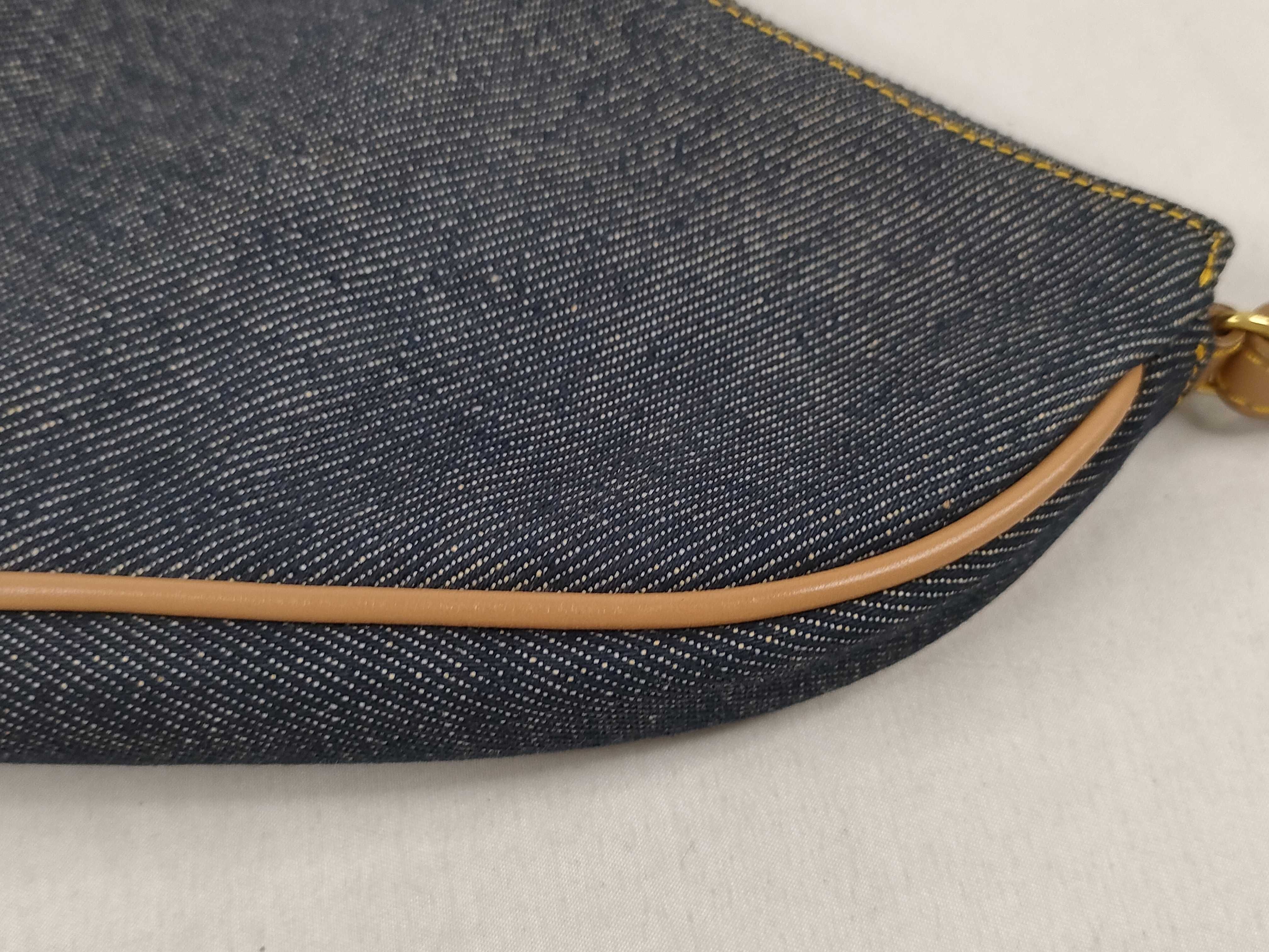 handbag, saddle denim, with dust bag and guarantee tag. — view 13