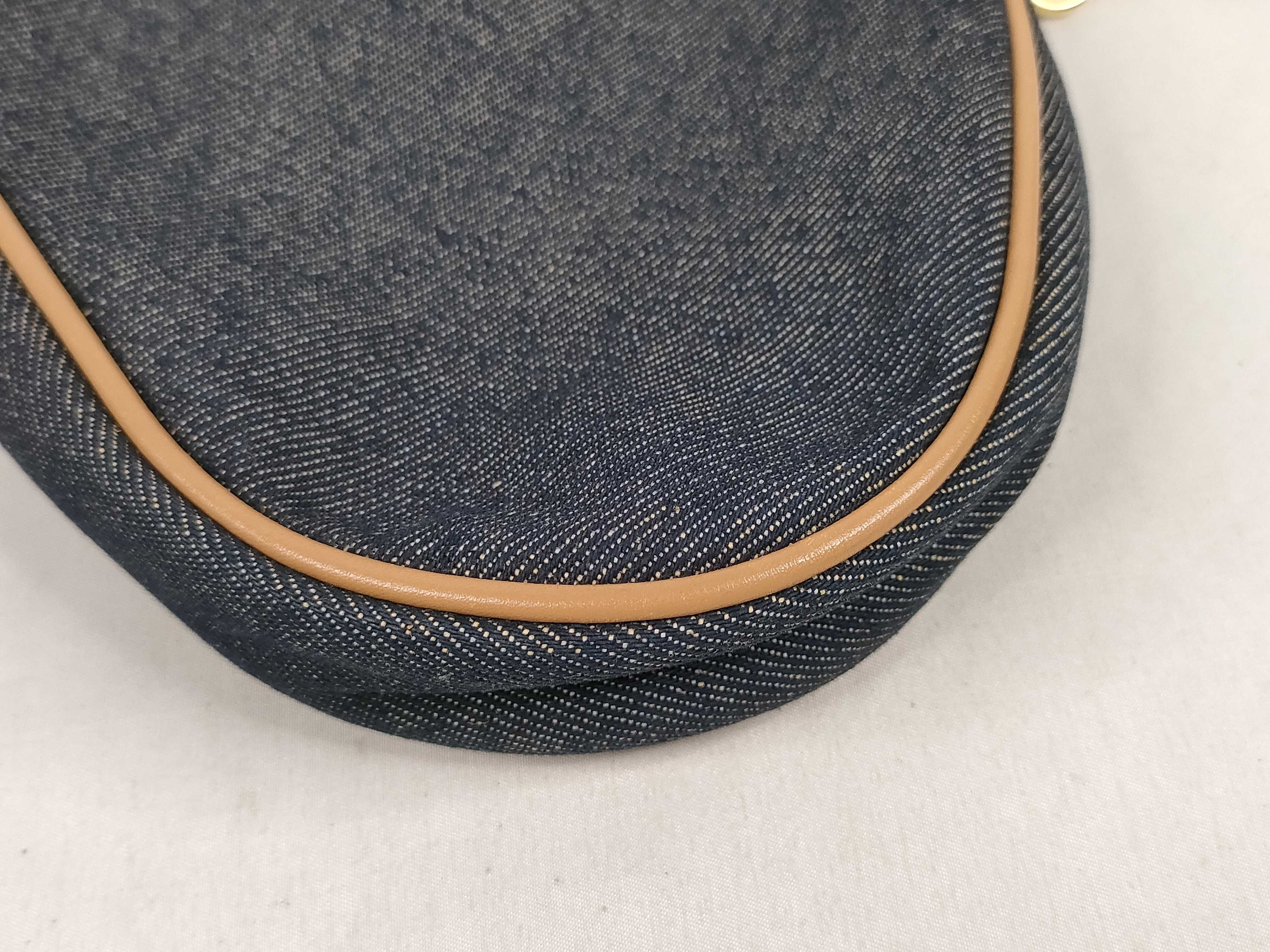 handbag, saddle denim, with dust bag and guarantee tag. — view 6