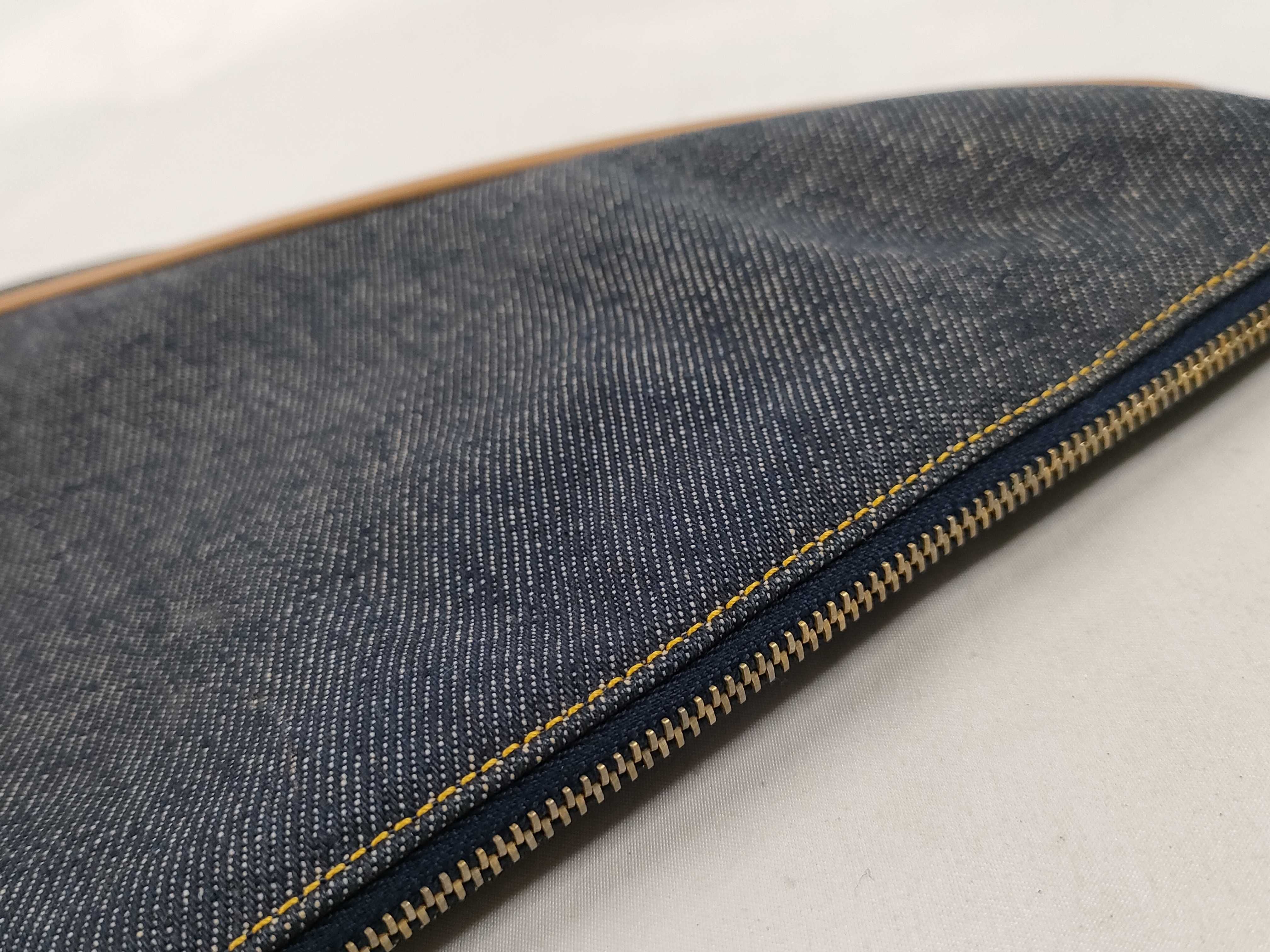 handbag, saddle denim, with dust bag and guarantee tag. — view 8