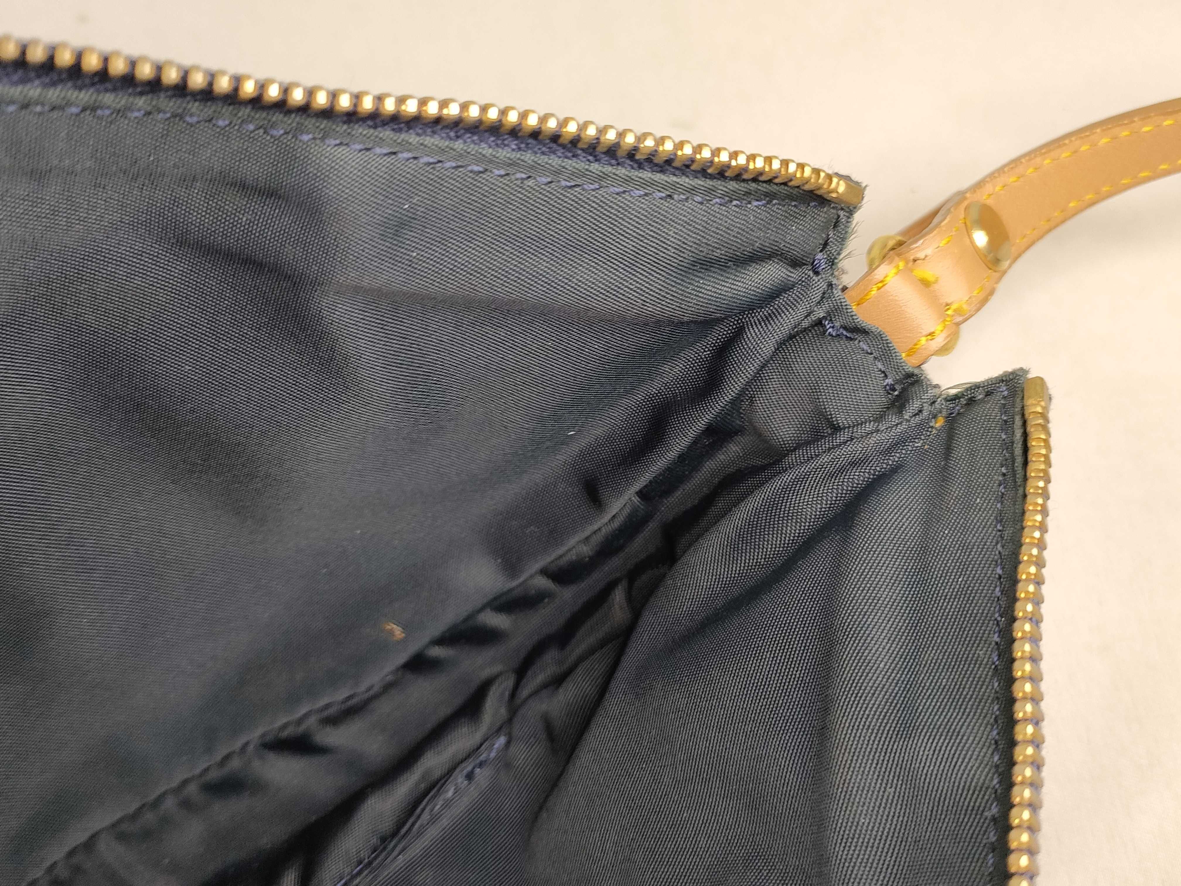 handbag, saddle denim, with dust bag and guarantee tag. — view 9