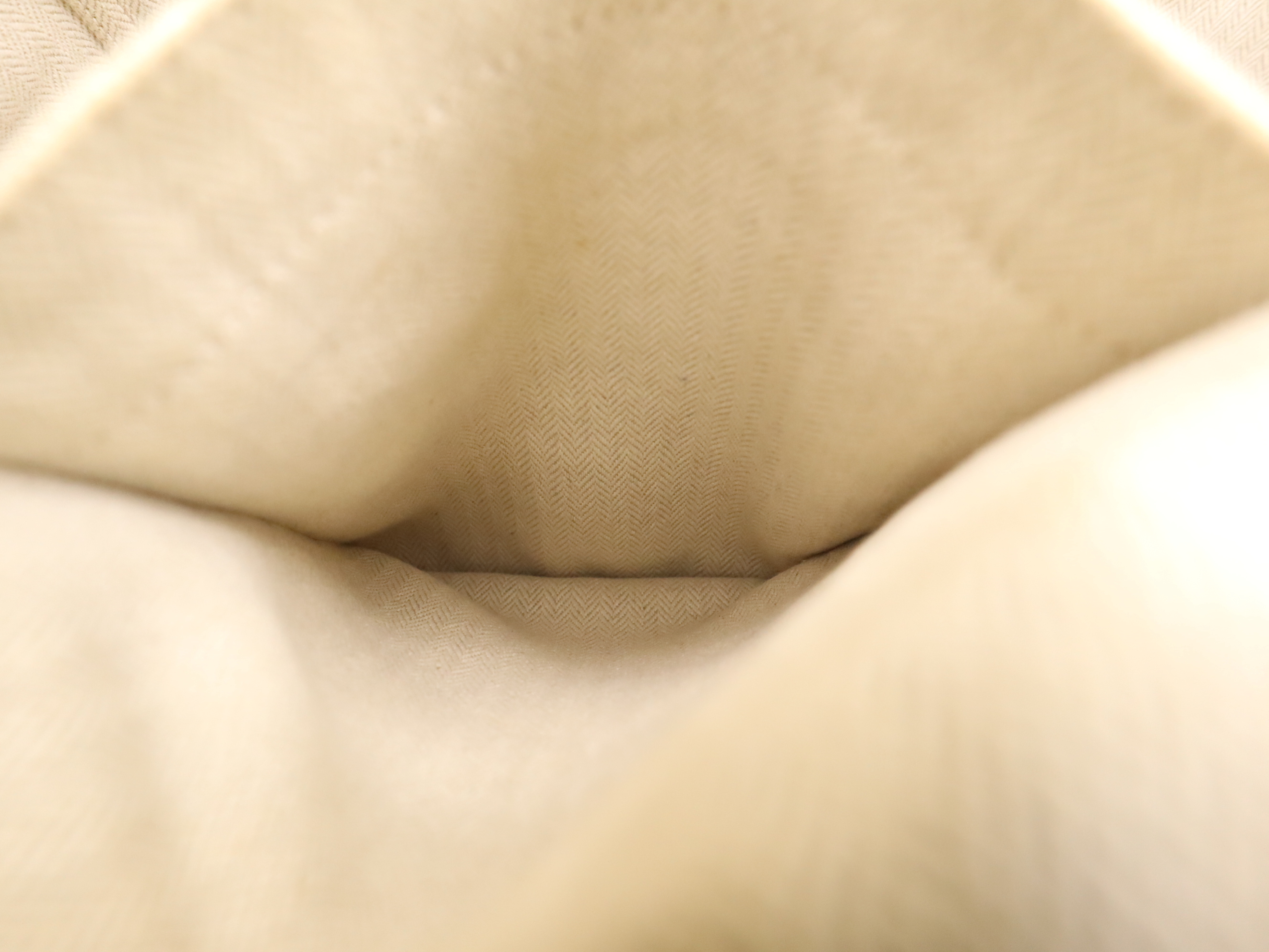 Leather/Polyester Amedaba Chennai Tote Bag, Beige/Silver, M Stamp, 2009. Tote Bag. — view 13