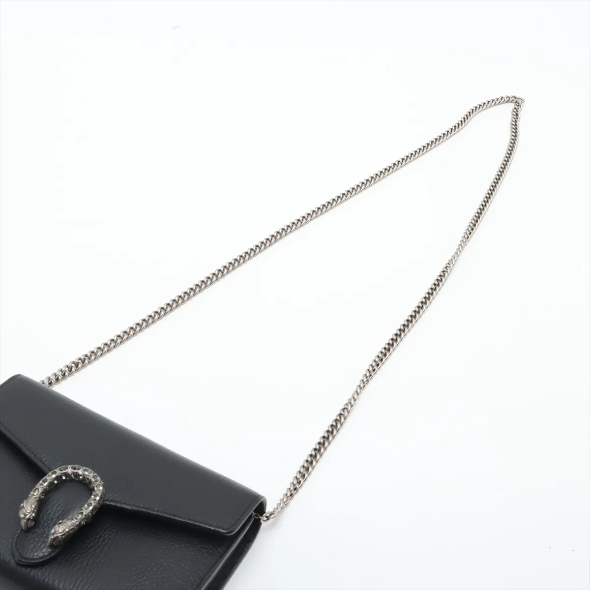 Dionysus Leather Chain Wallet, Black, 401231 — view 5