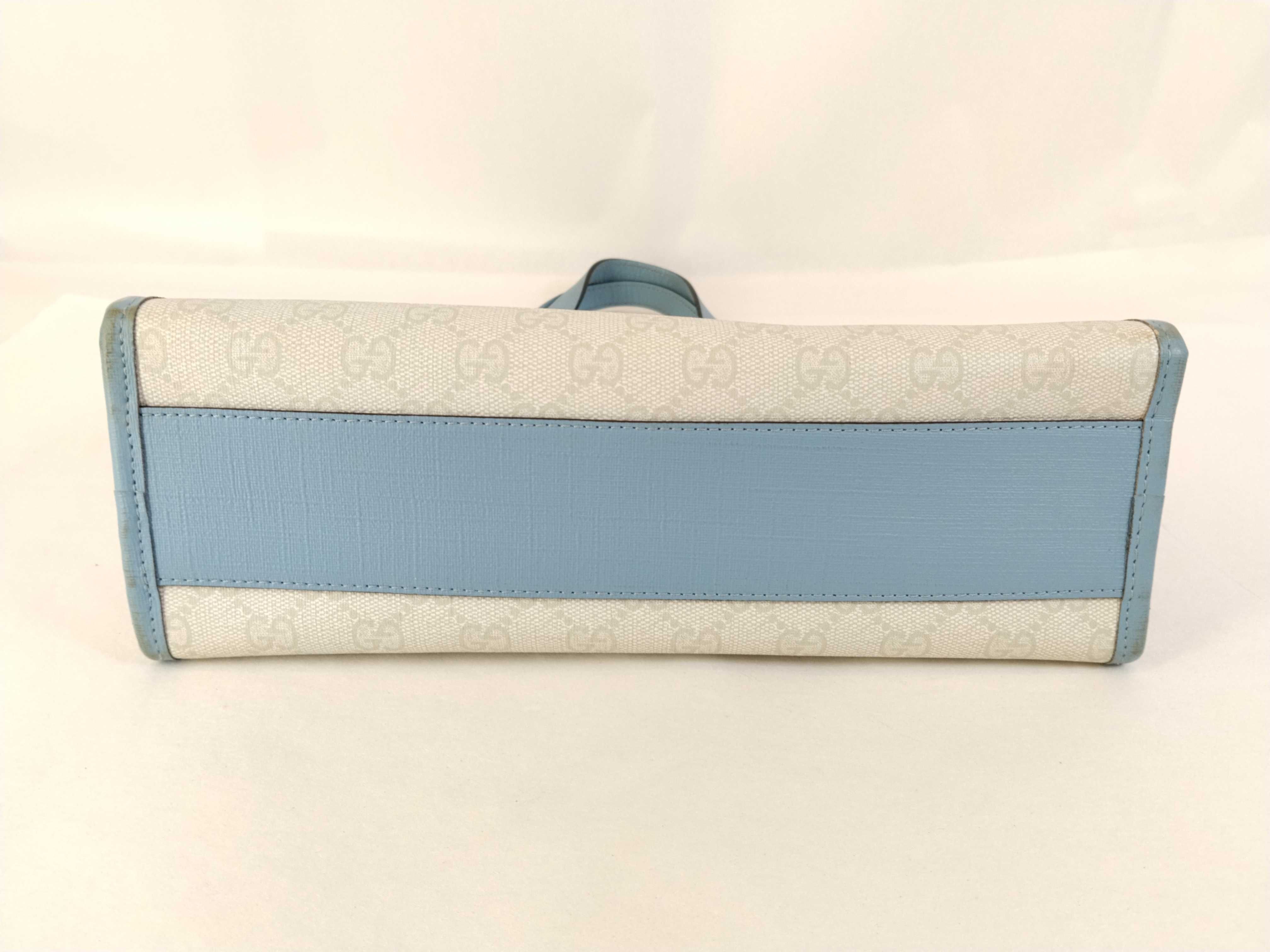 GG Supreme Children's PVC x Leather Handbag Blue 605614 Peter Rabbit Handbag — view 7