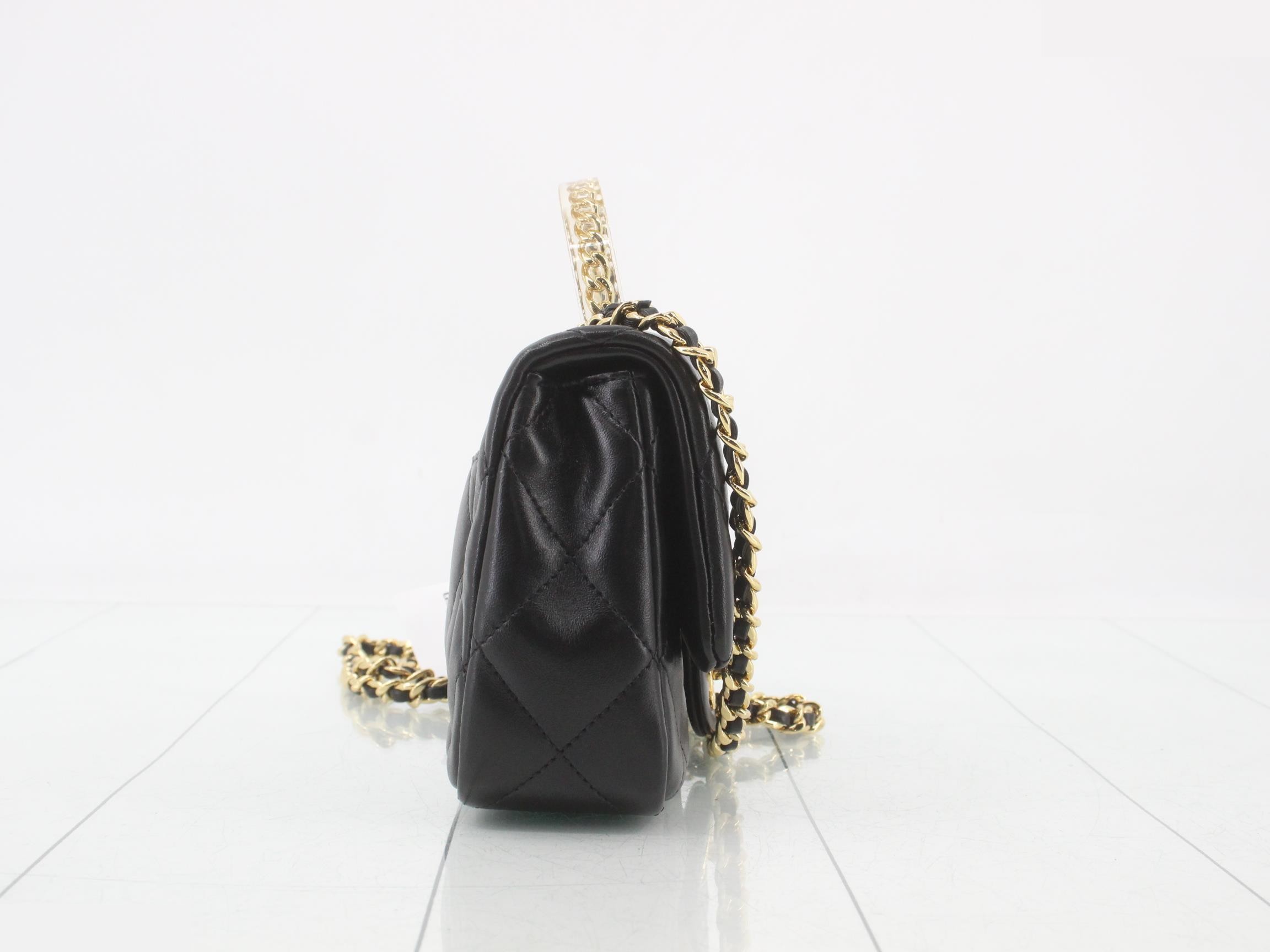 Plexi Handle Mini Matelassé 2-Way Shoulder Bag — view 4