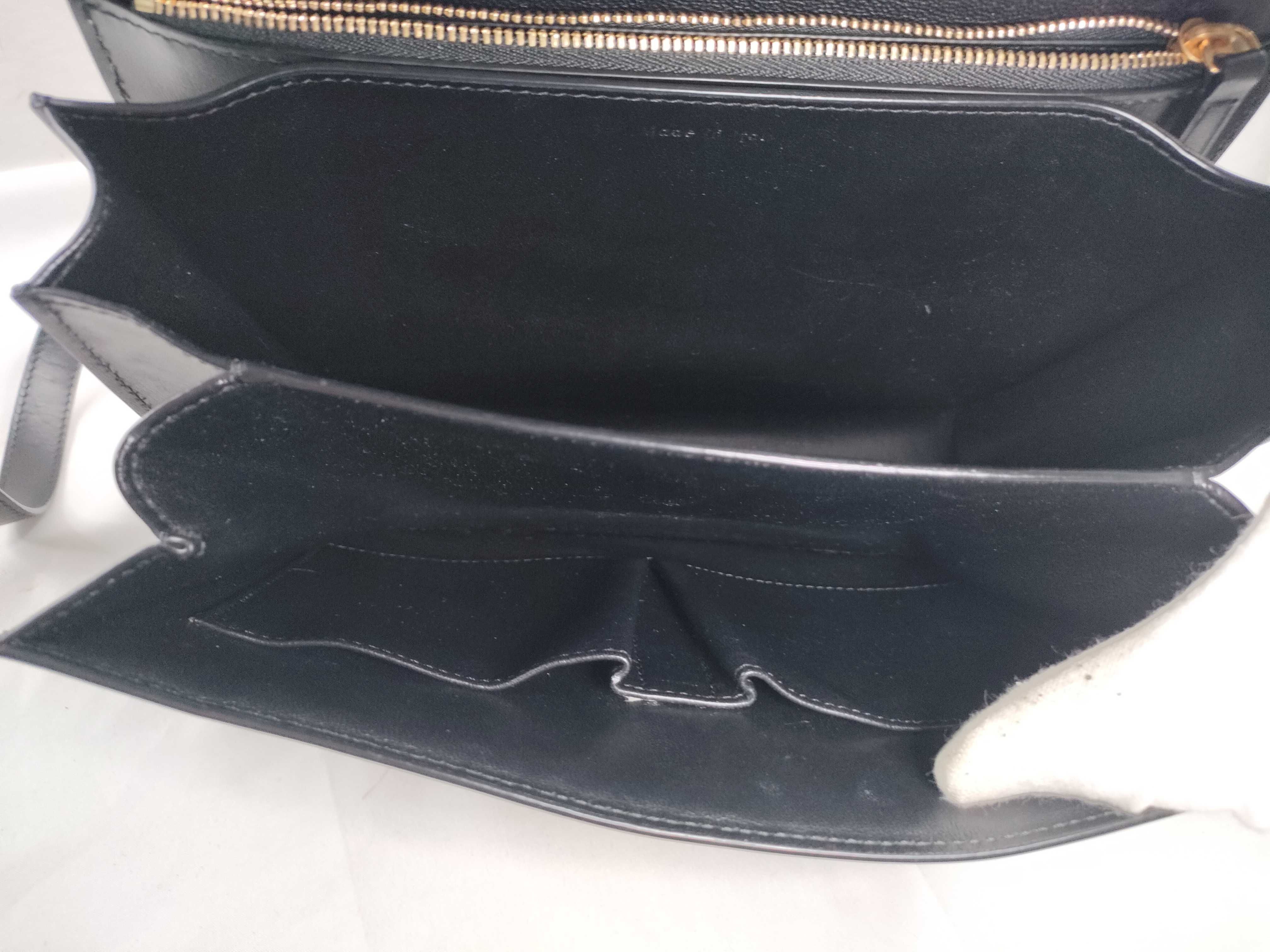 Classic Box Shoulder Bag, Black Leather Shoulder Bag — view 10