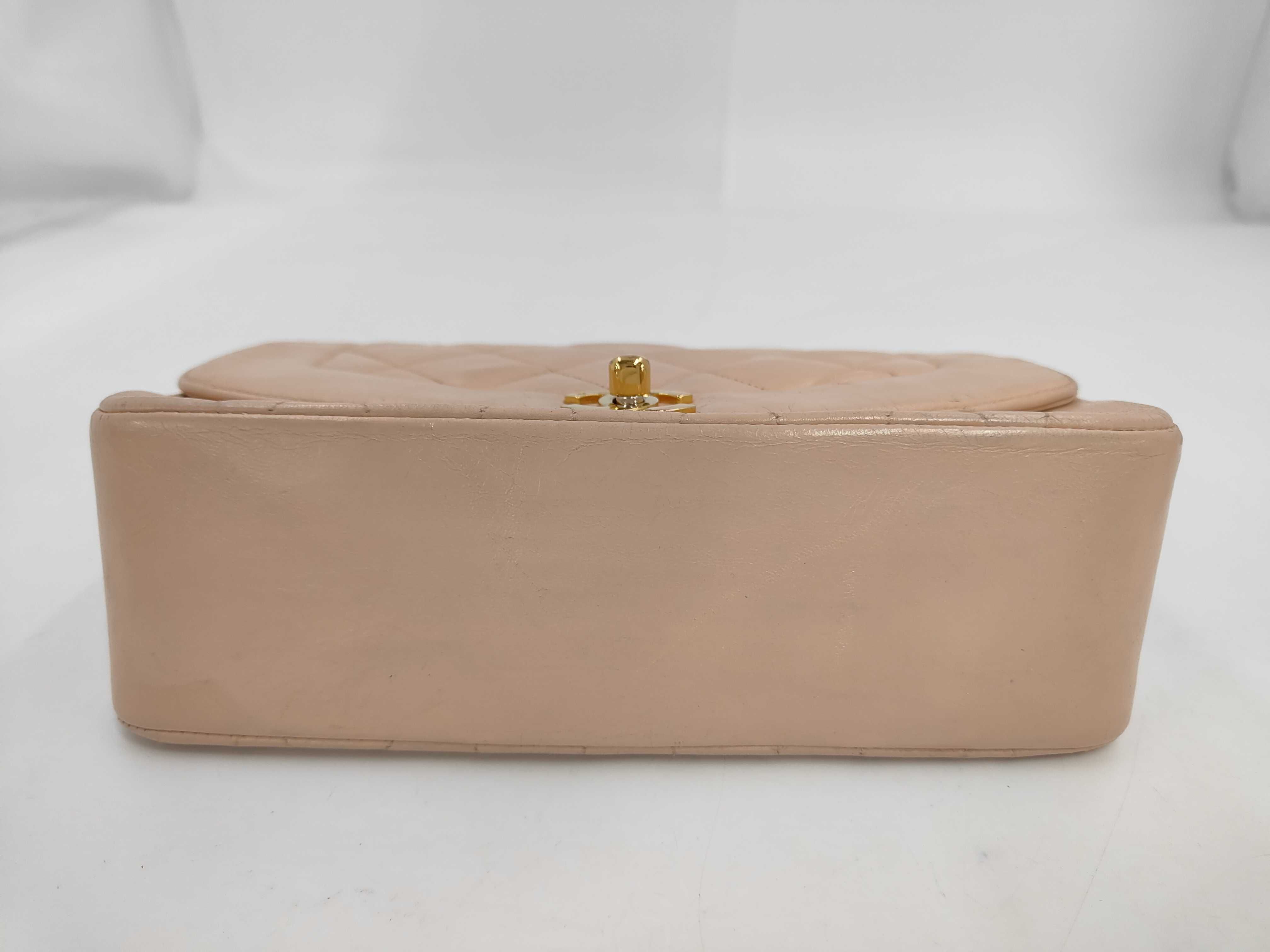 Lambskin Diana 20 Pink Shoulder Bag (with missing screw) — view 3