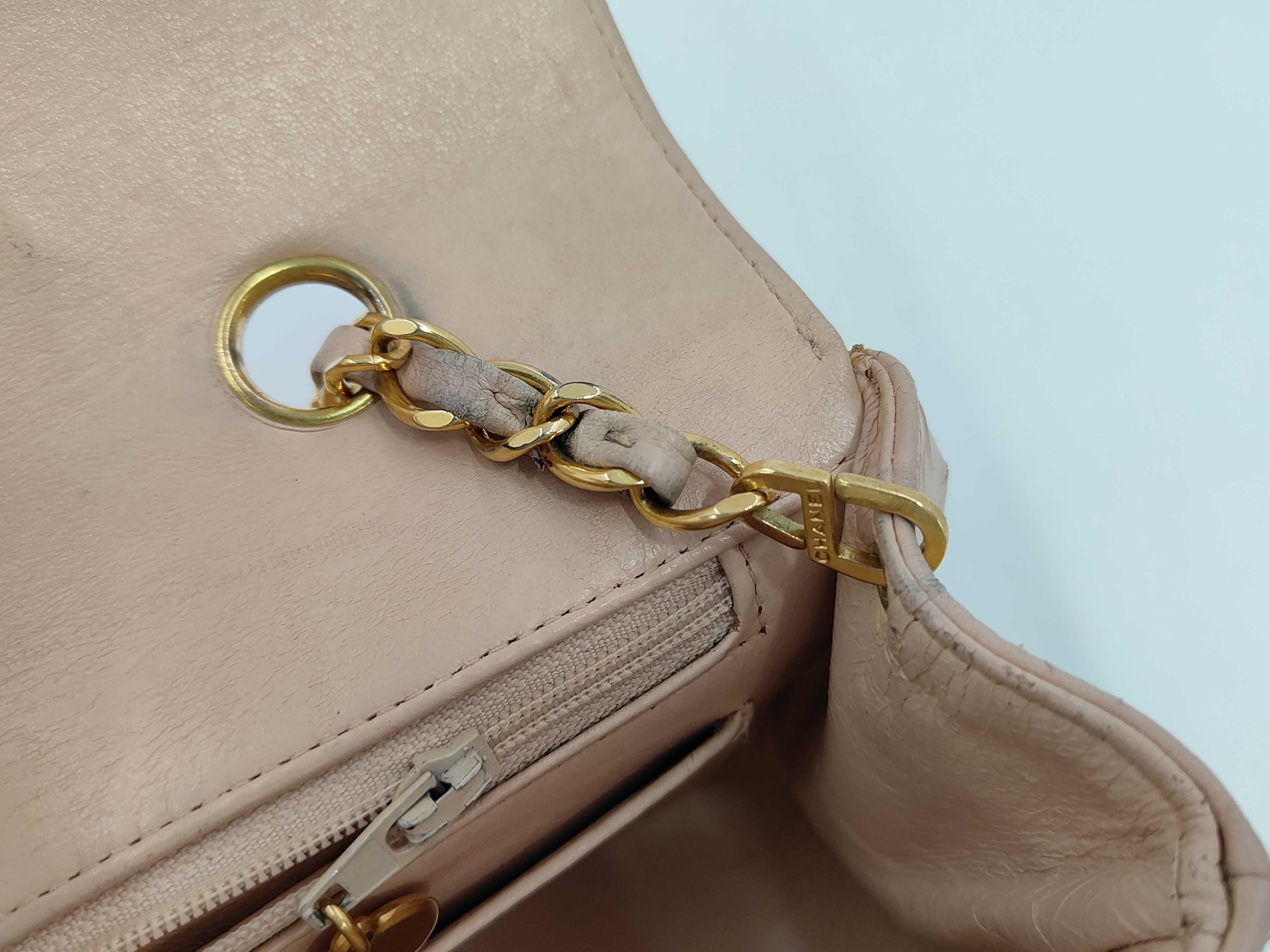Lambskin Diana 20 Pink Shoulder Bag (with missing screw) — view 9