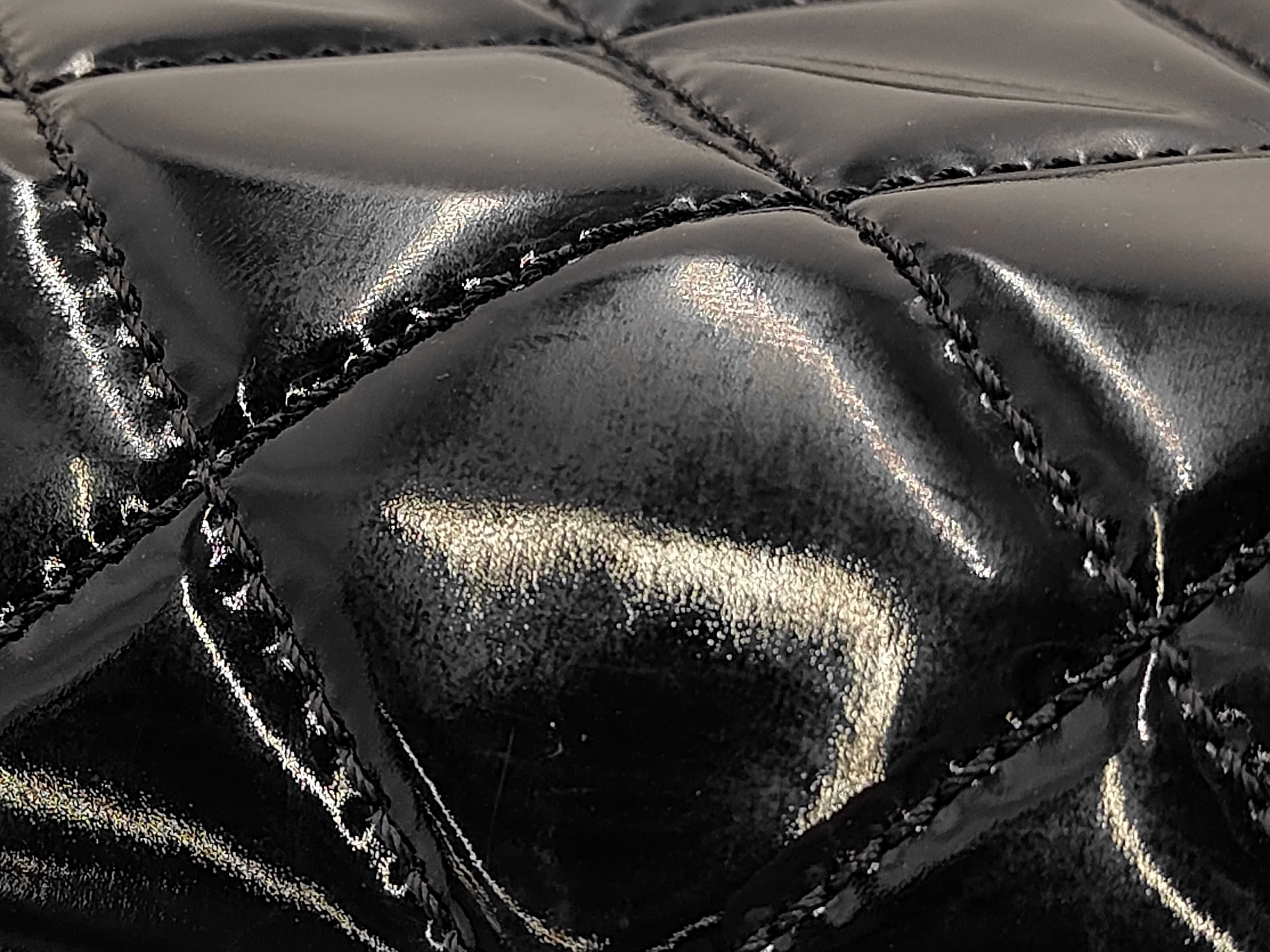 Carry-on Suitcase, Patent Leather, Black, S-shaped Hardware, Carry Bag — view 7