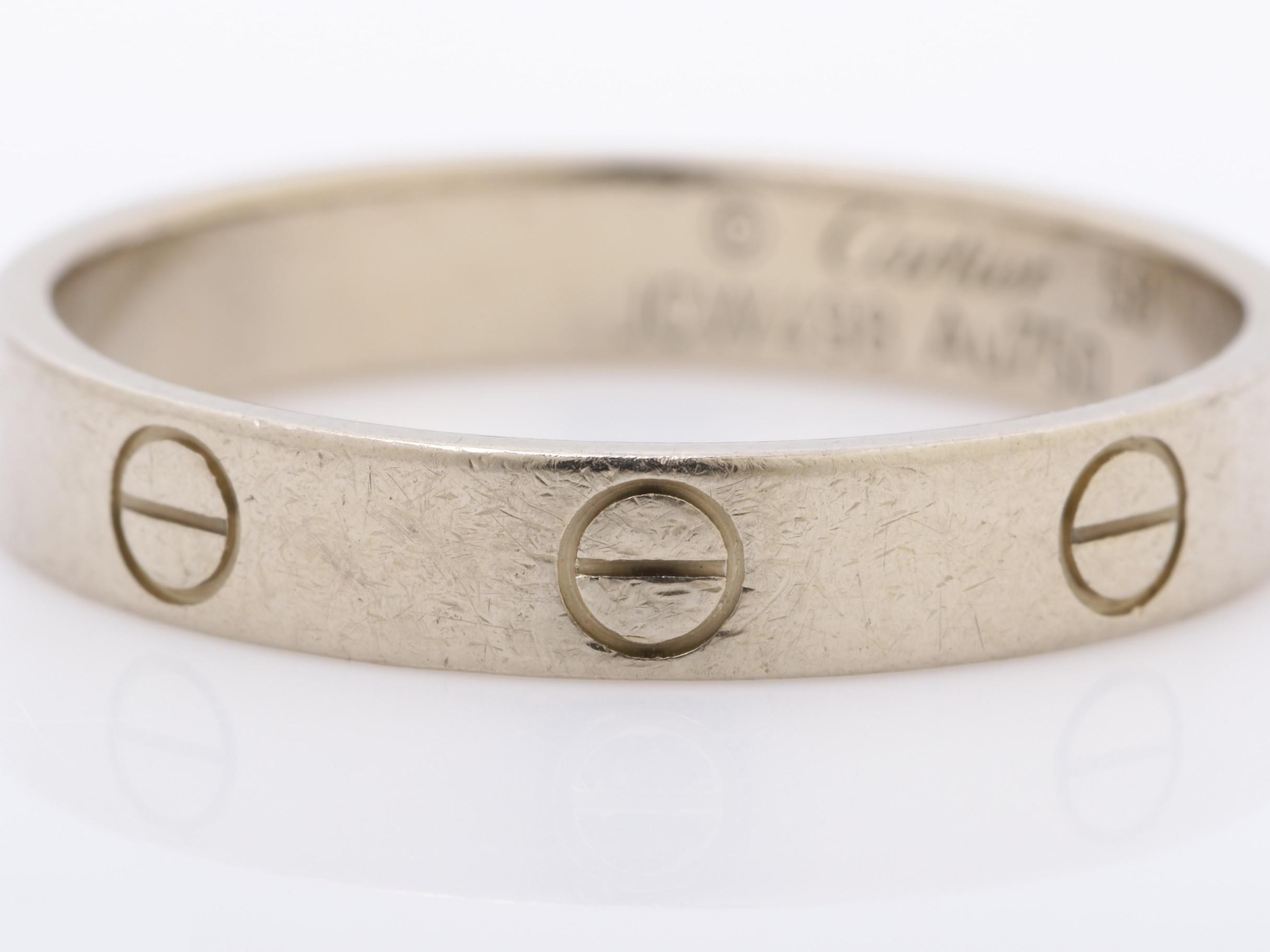Mini Love Ring #58 / Width approx. 3.5mm 750WG 3.8g — view 2