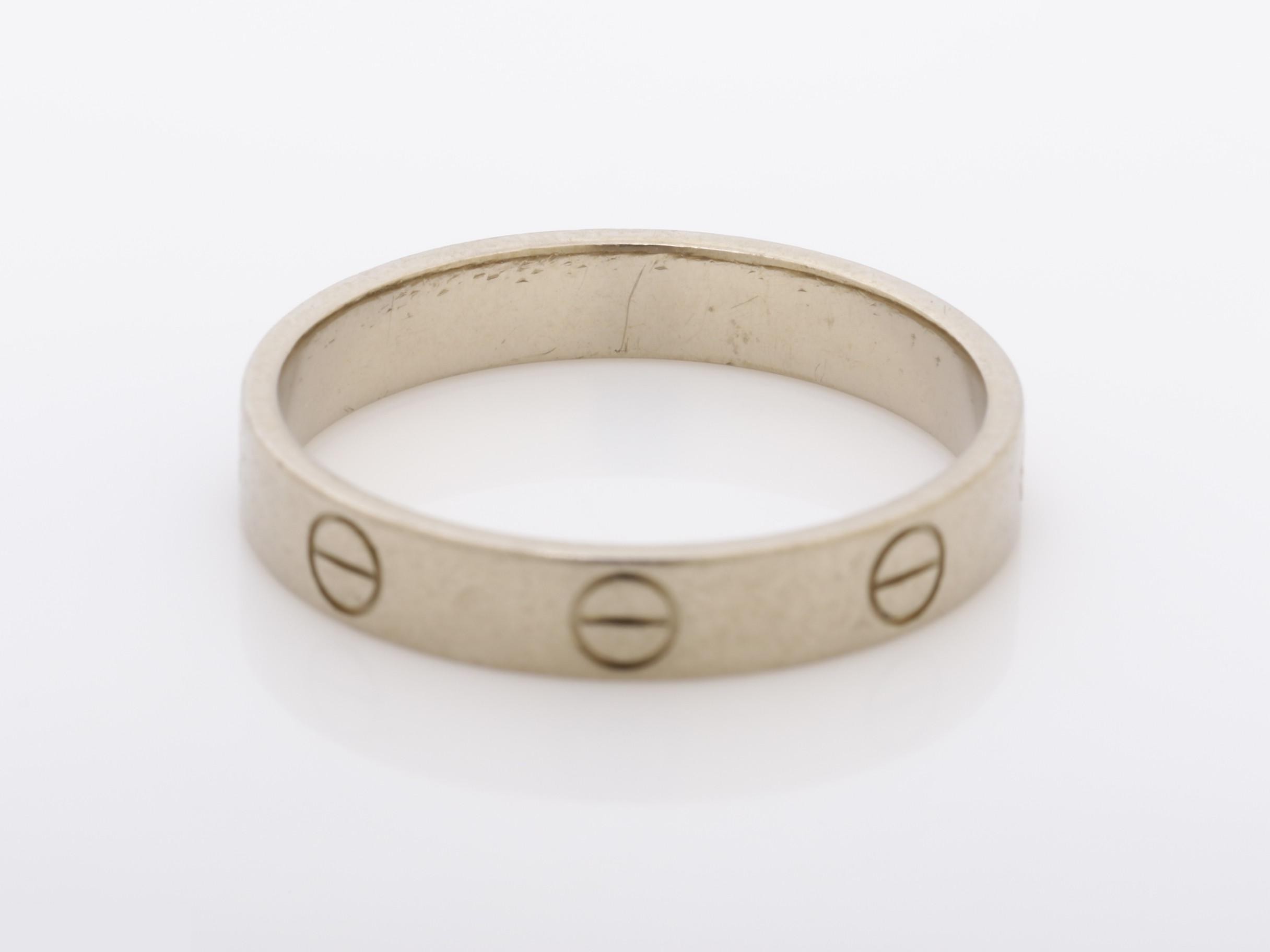 Mini Love Ring #58 / Width approx. 3.5mm 750WG 3.8g — view 4