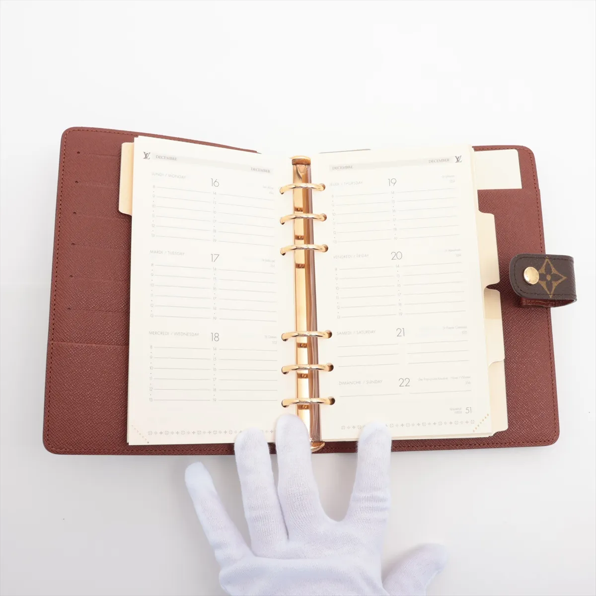 Monogram Agenda MM R20004 SP0051 Brown Notebook Cover Refill Included — view 4