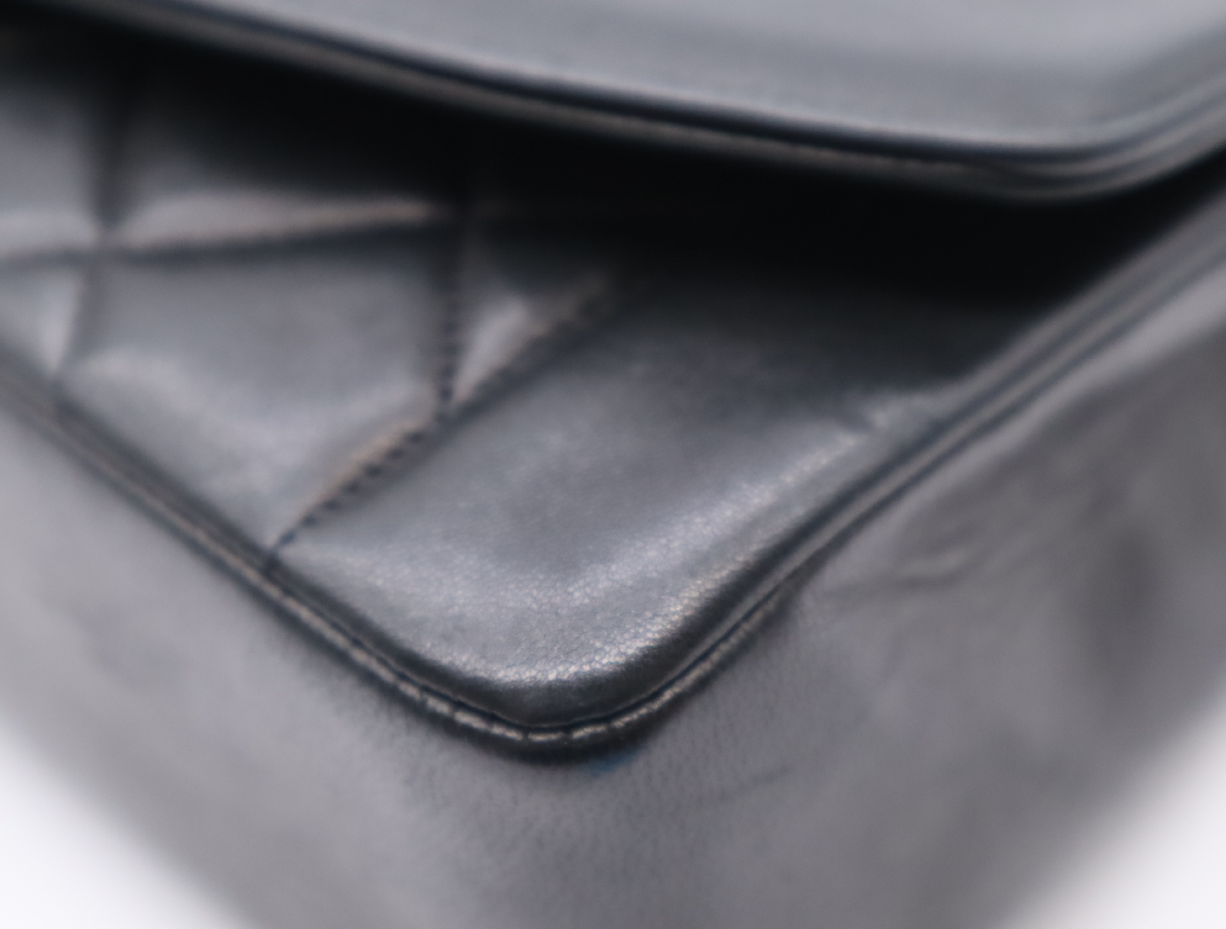 Lambskin Matelassé Diana 25 Shoulder Bag with Small Flap and Small Chain, Gold Hardware, Black, with Guarantee Card, Dust Bag, and Seal, 17170266 — view 7