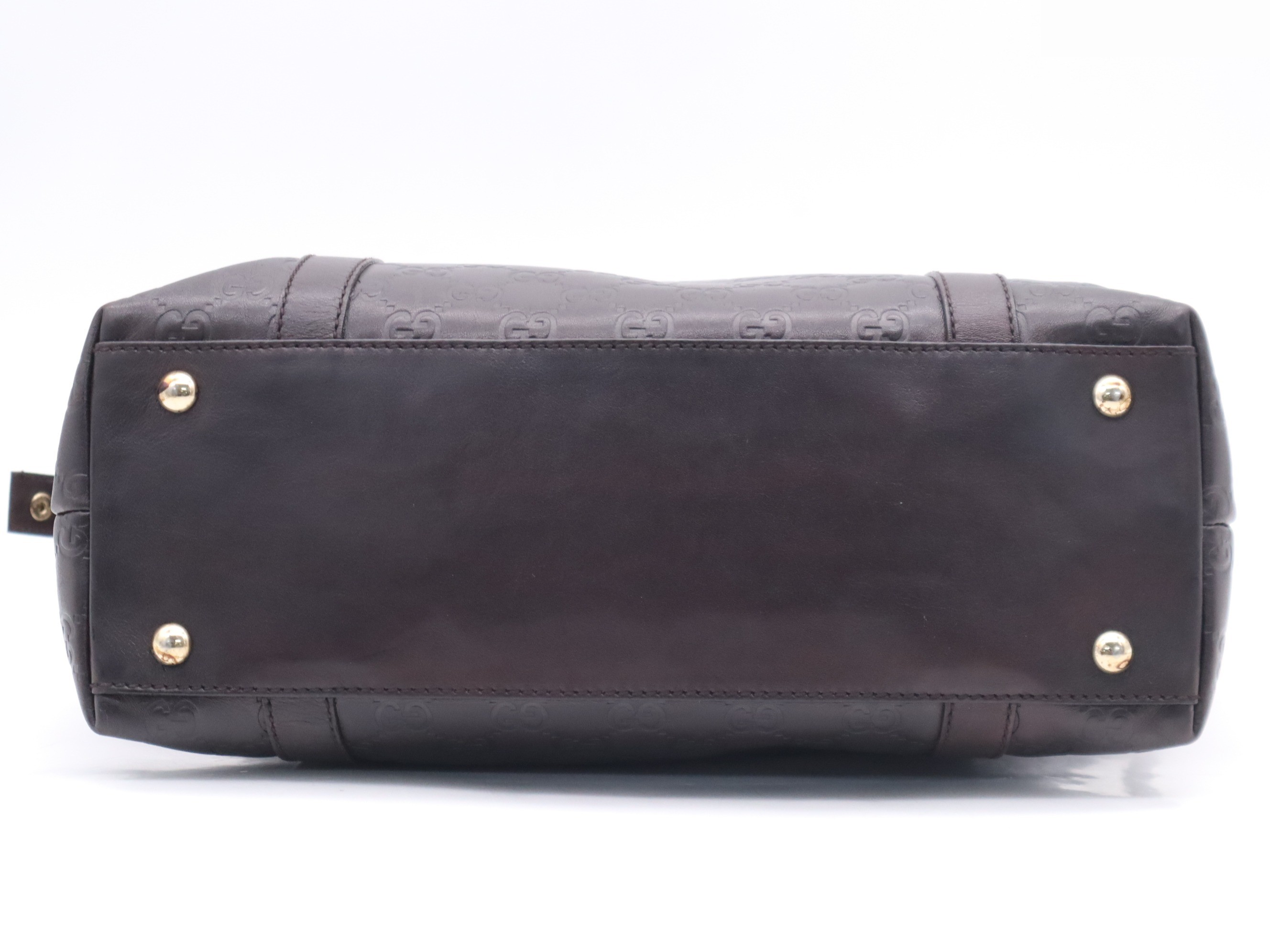 Leather Guccissima Abbey handbag, black — view 4