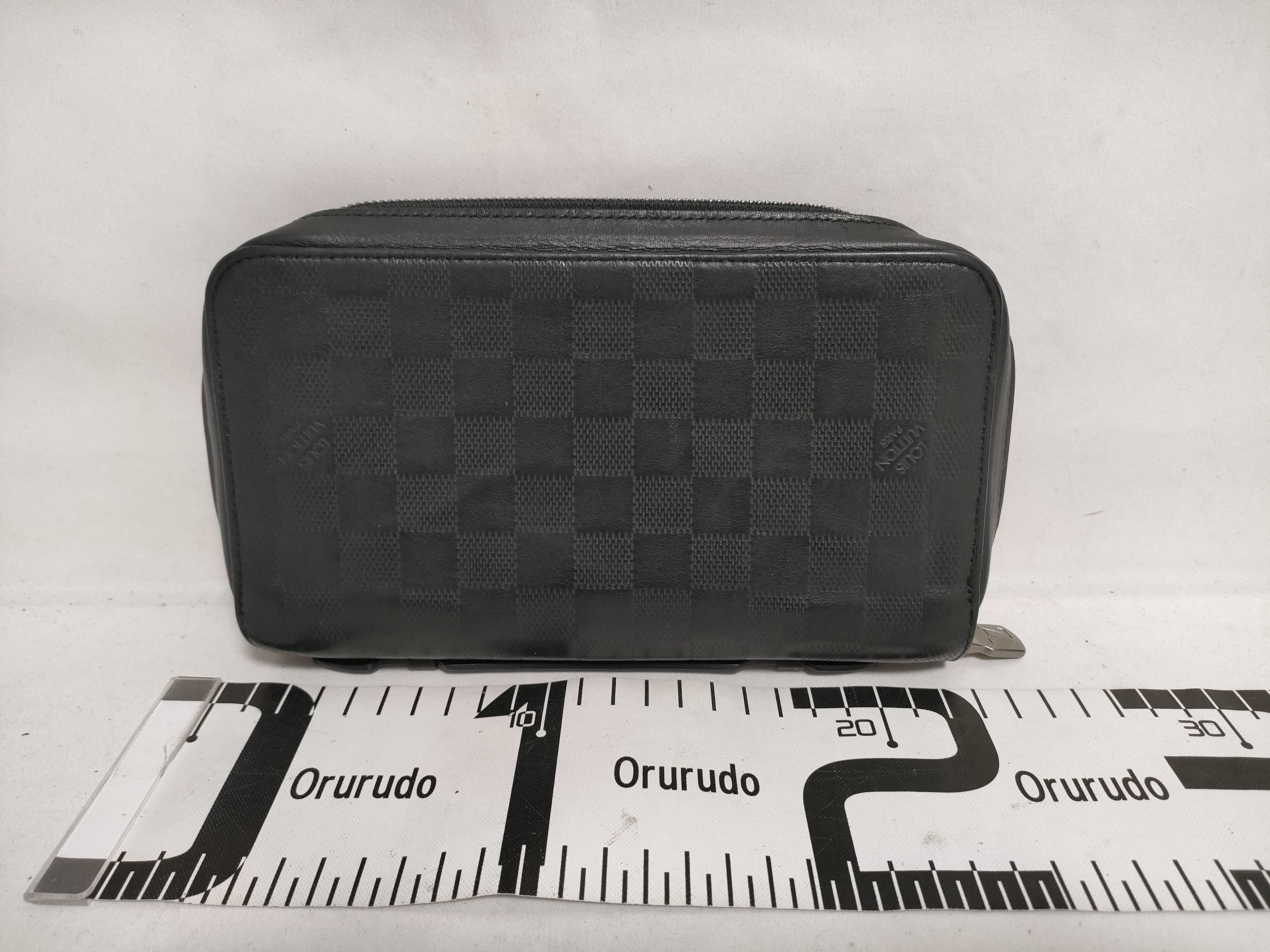 Damier Infini Zippy XL Damier Infini Onyx Long Wallet N61254 RFID detected Pouch — view 2
