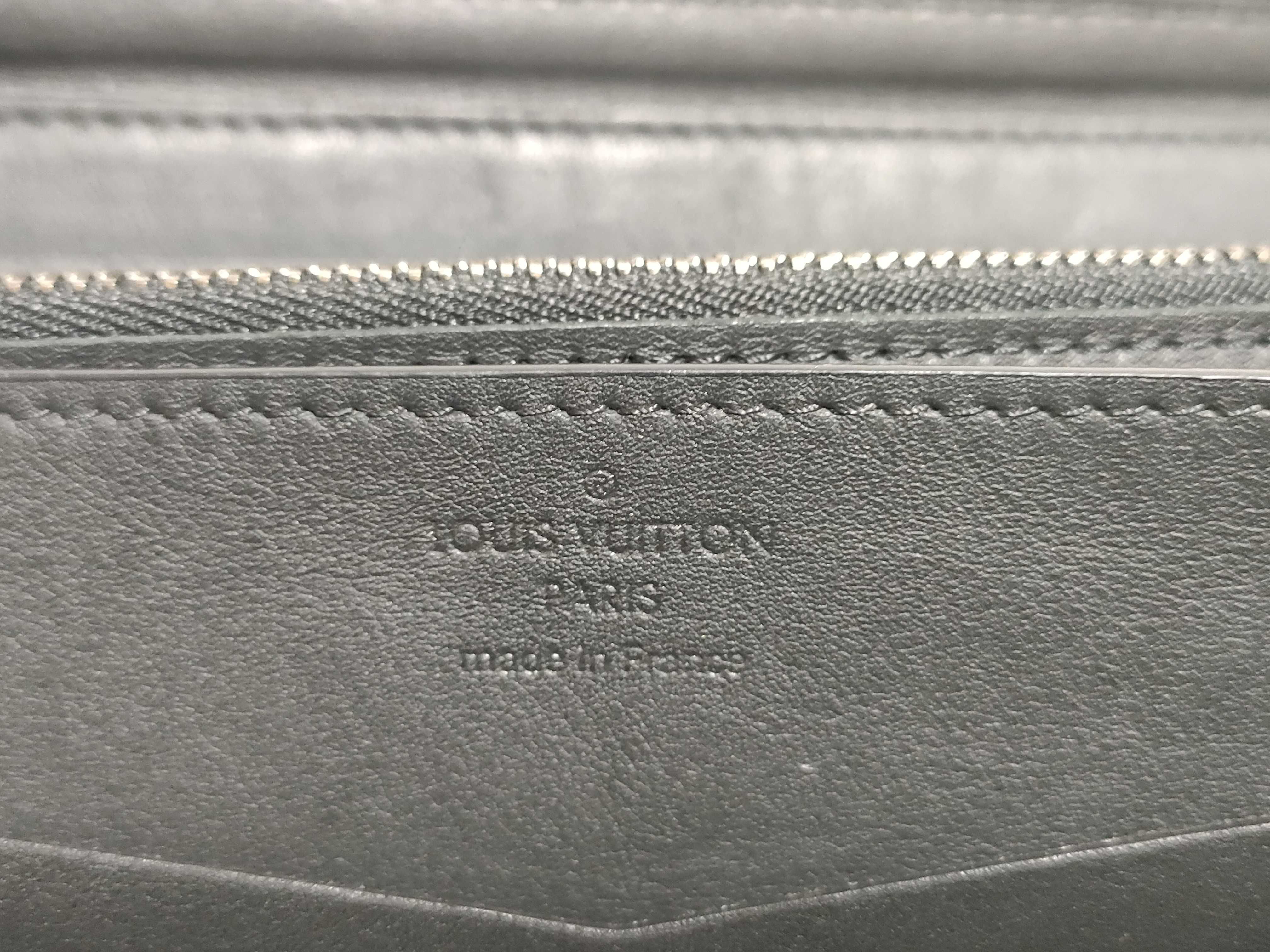 Damier Infini Zippy XL Damier Infini Onyx Long Wallet N61254 RFID detected Pouch — view 14