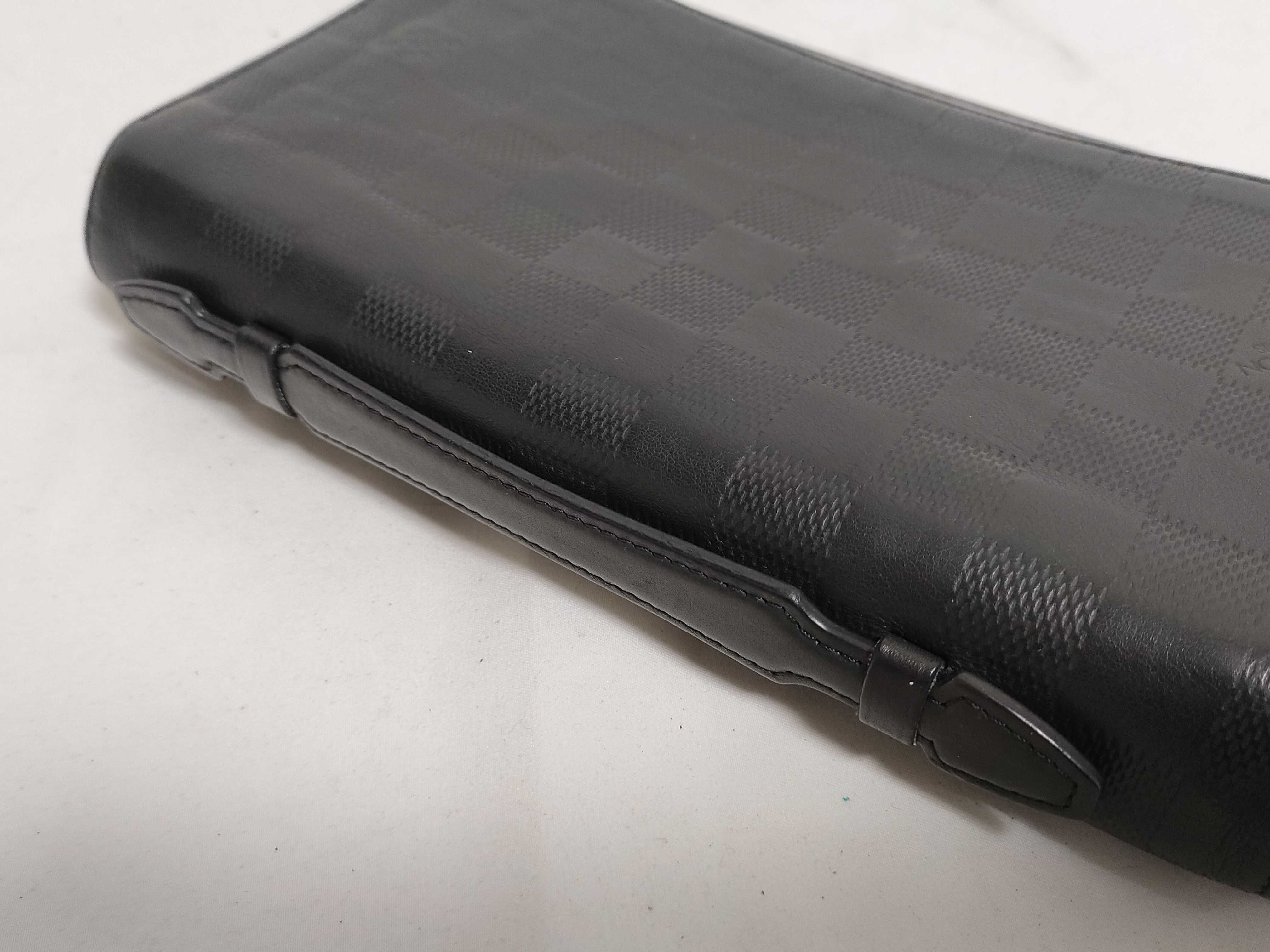 Damier Infini Zippy XL Damier Infini Onyx Long Wallet N61254 RFID detected Pouch — view 3