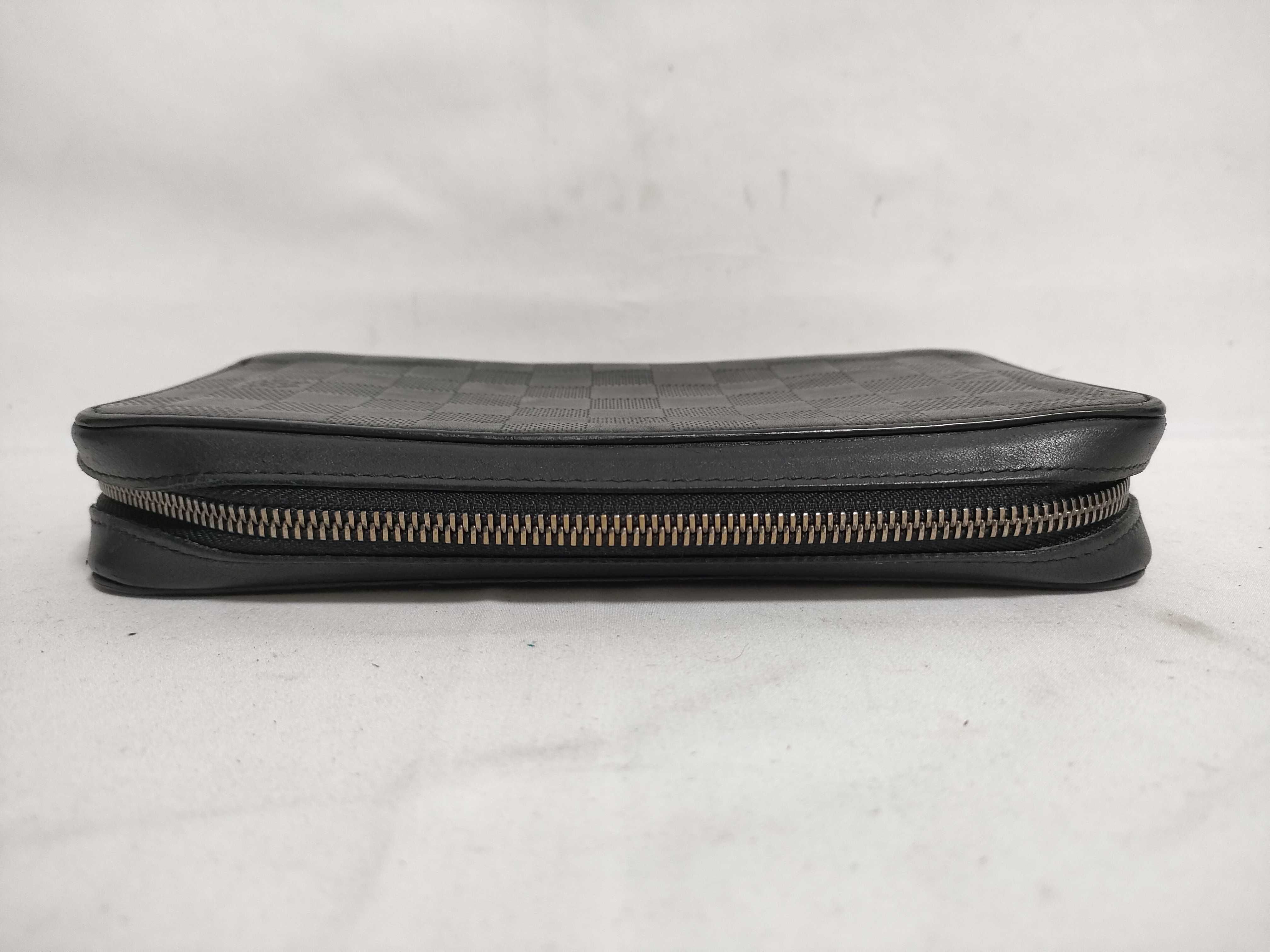 Damier Infini Zippy XL Damier Infini Onyx Long Wallet N61254 RFID detected Pouch — view 6