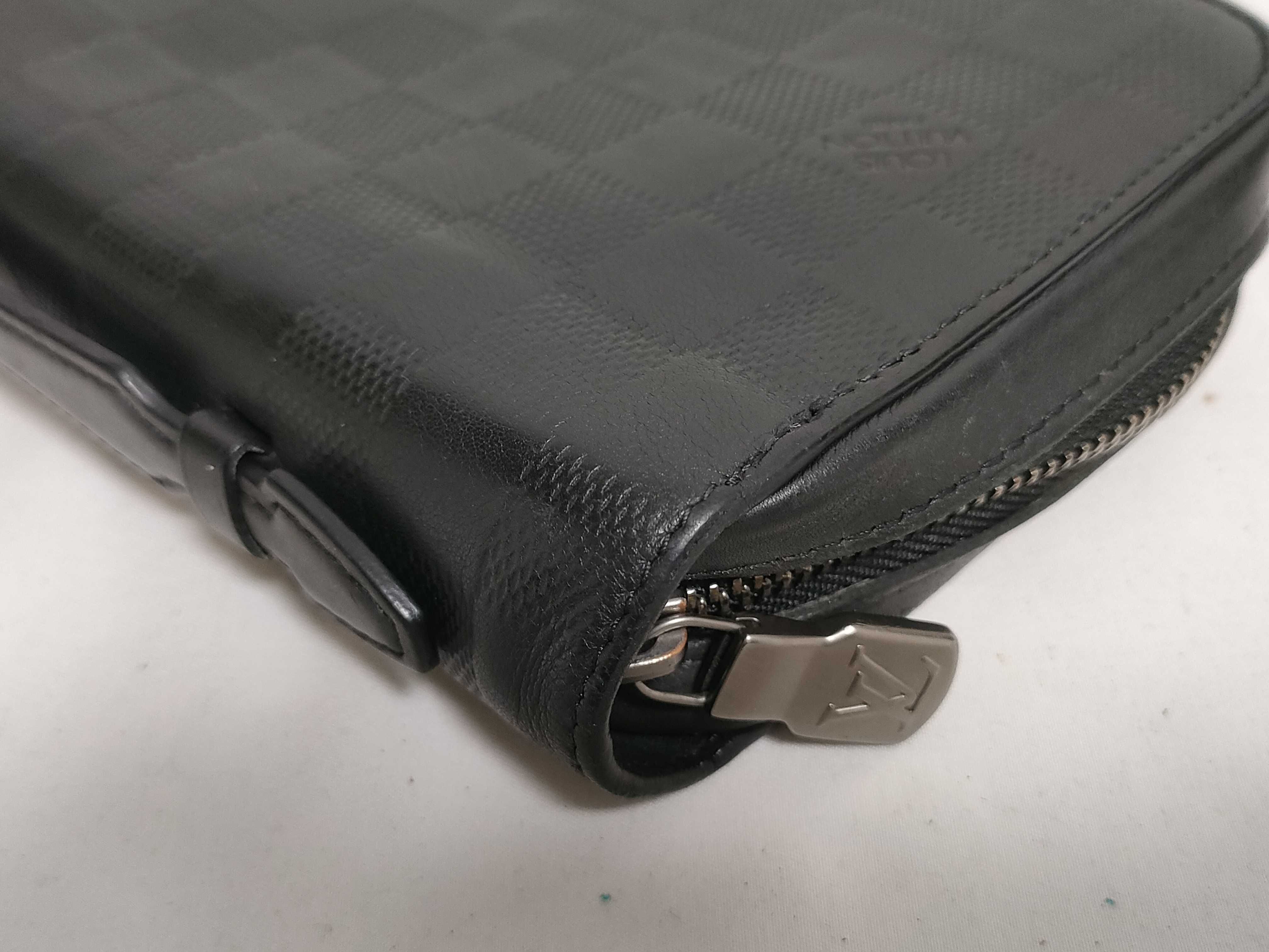 Damier Infini Zippy XL Damier Infini Onyx Long Wallet N61254 RFID detected Pouch — view 7